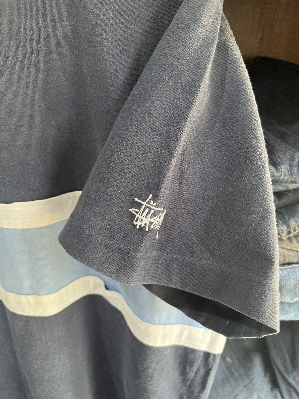 Stussy 🔥Vintage Stussy Centre Stripe Made In Usa Size US XL / EU 56 / 4 - 10 Thumbnail