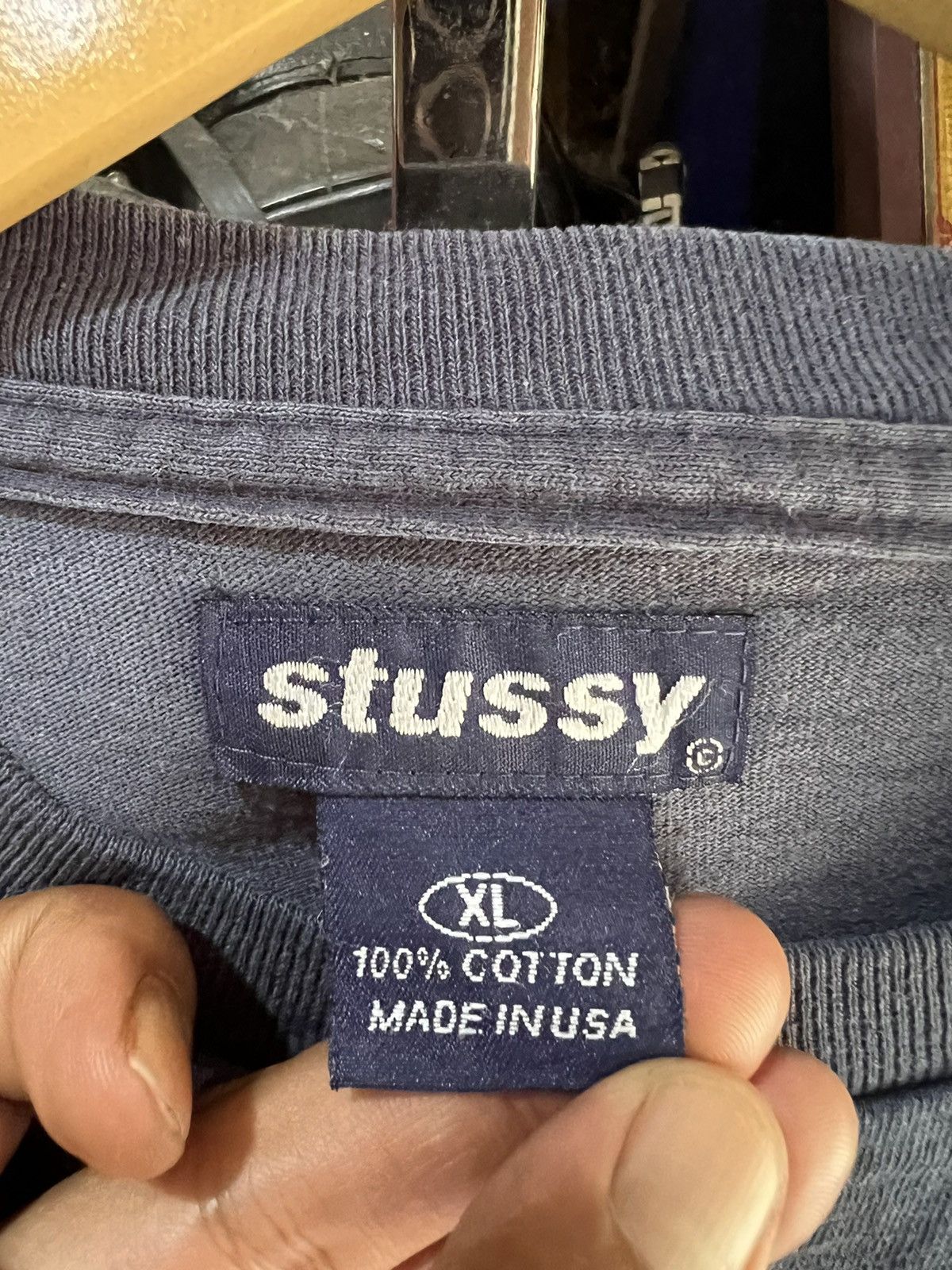 Stussy 🔥Vintage Stussy Centre Stripe Made In Usa Size US XL / EU 56 / 4 - 11 Thumbnail