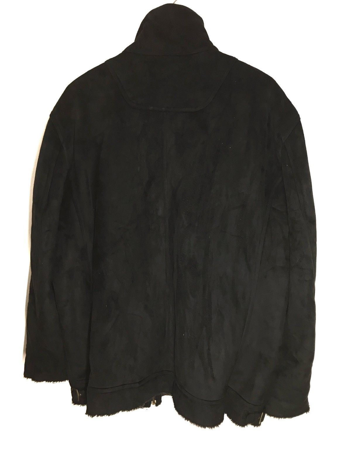Designer Oversized Louis Chavlon Black Sheepskin Coat Jacket Size US XXL / EU 58 / 5 - 7 Thumbnail