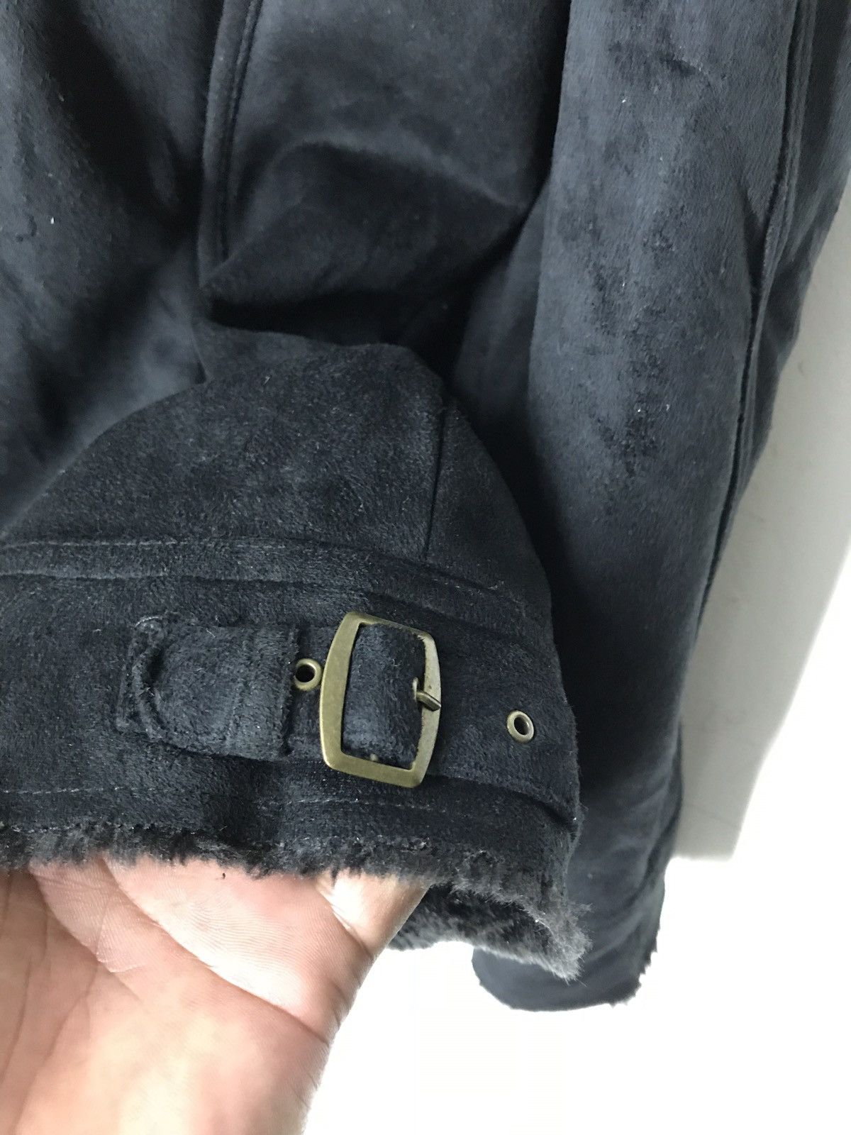 Designer Oversized Louis Chavlon Black Sheepskin Coat Jacket Size US XXL / EU 58 / 5 - 6 Thumbnail