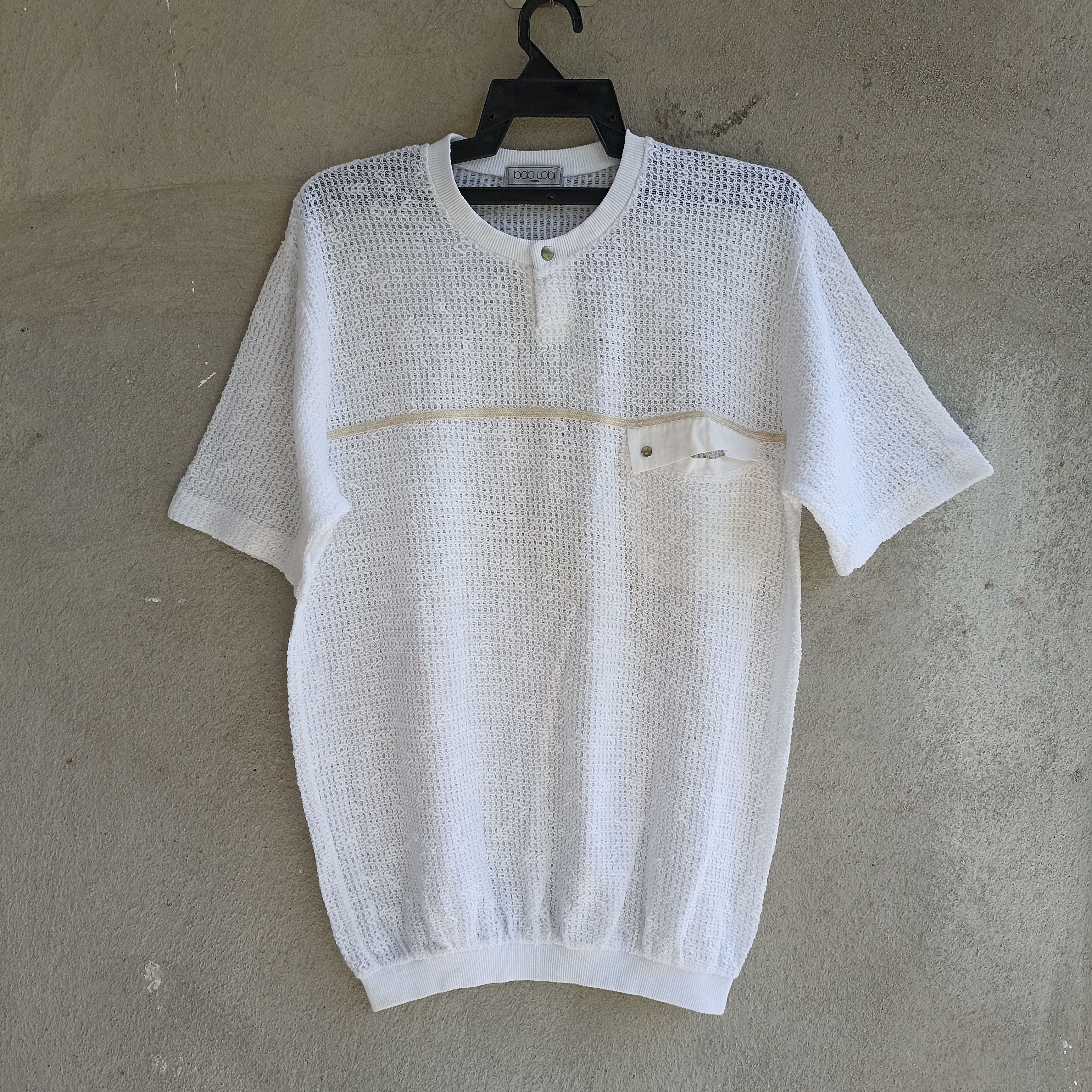 Japanese Brand × Springfield × Vintage Bob Lobi White T-shirt Knitting Size US M / EU 48-50 / 2 - 1 Thumbnail