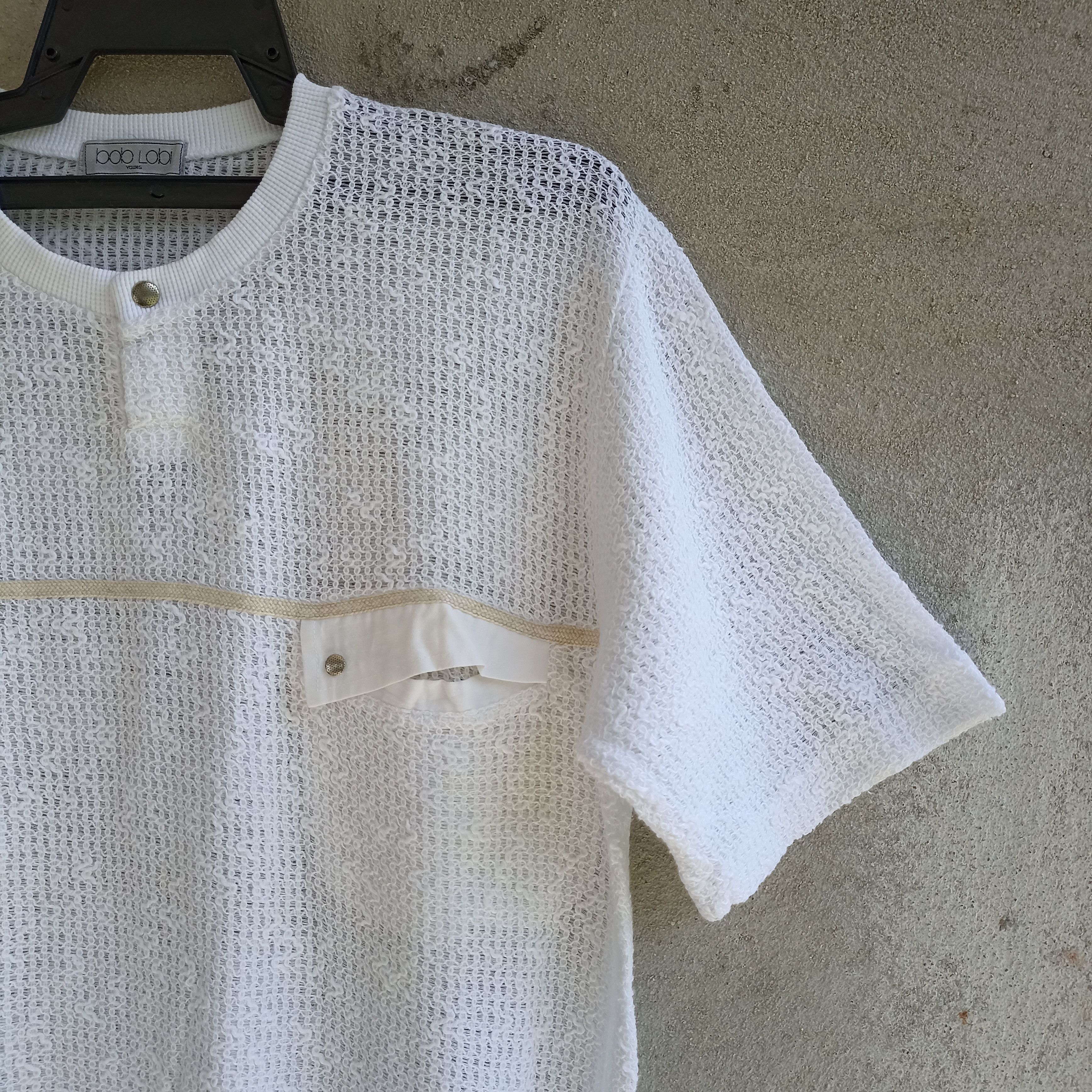 Japanese Brand × Springfield × Vintage Bob Lobi White T-shirt Knitting Size US M / EU 48-50 / 2 - 5 Thumbnail
