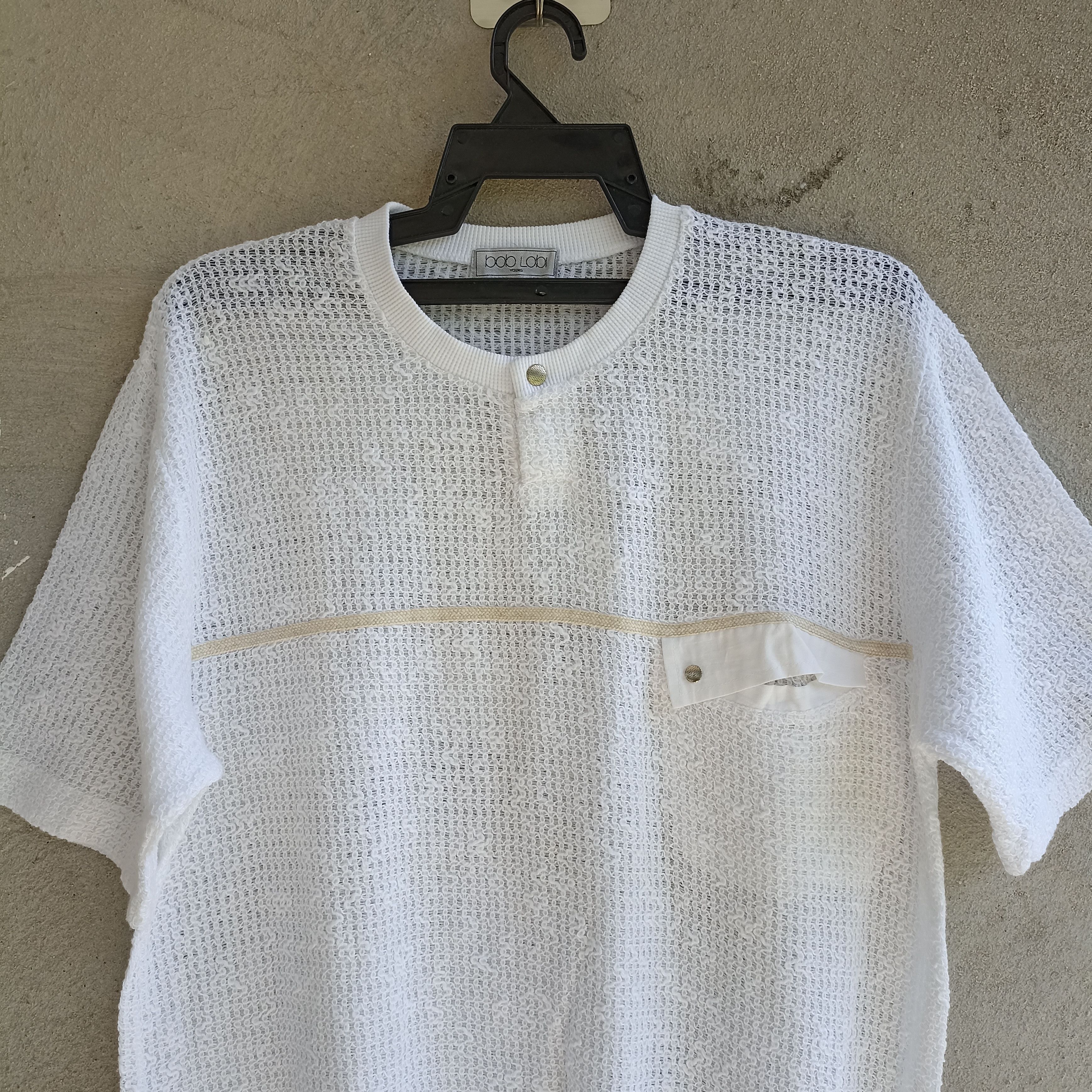 Japanese Brand × Springfield × Vintage Bob Lobi White T-shirt Knitting Size US M / EU 48-50 / 2 - 2 Thumbnail