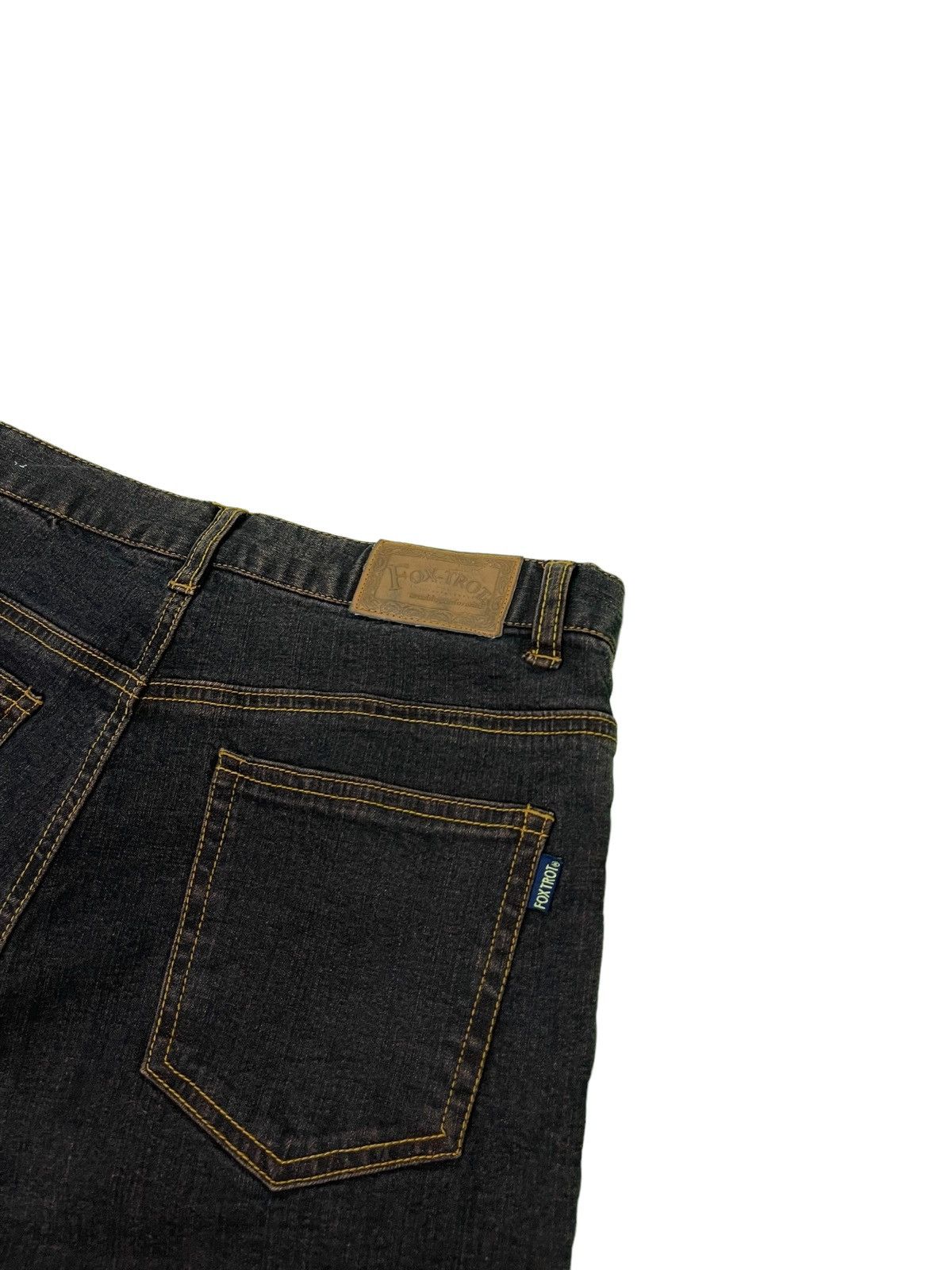 Japanese Brand Flare Jeans Fox Trot Stretch Denim Hagi Style Boot Cut 1🟦4 Size US 29 - 20 Thumbnail
