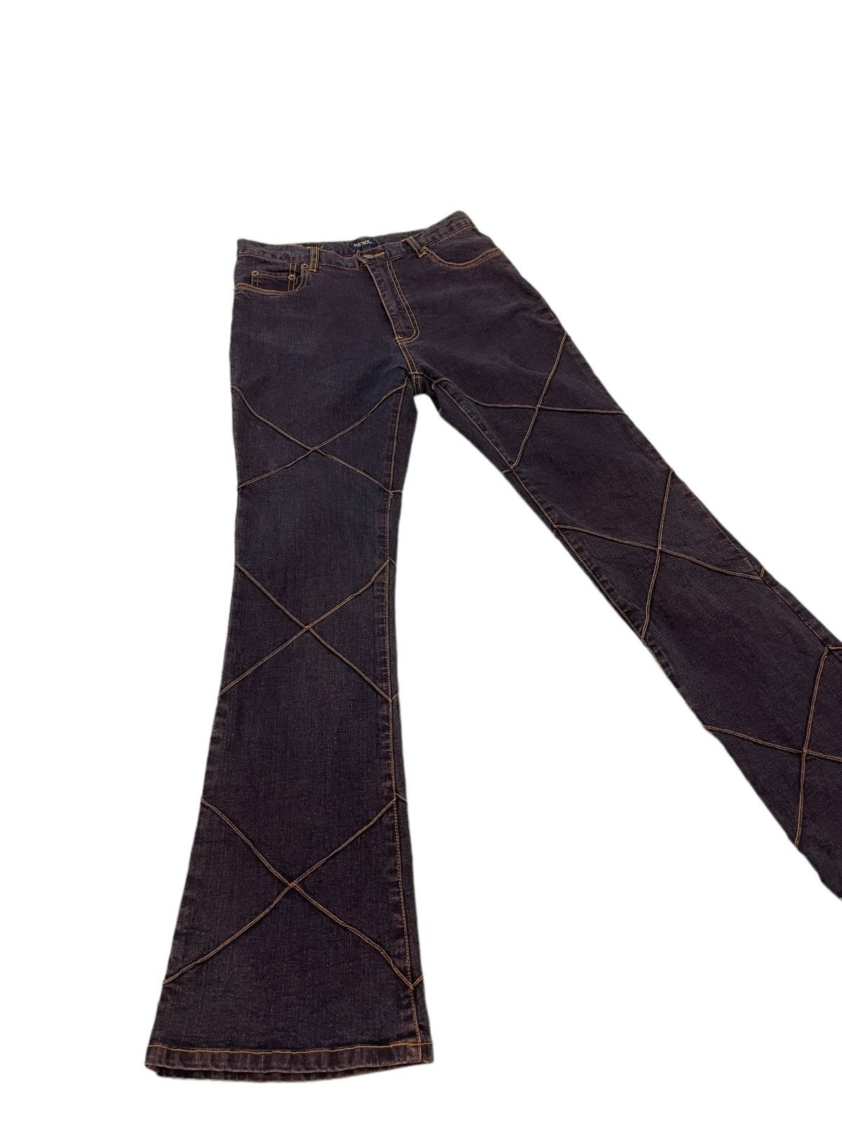 Japanese Brand Flare Jeans Fox Trot Stretch Denim Hagi Style Boot Cut 1🟦4 Size US 29 - 1 Thumbnail