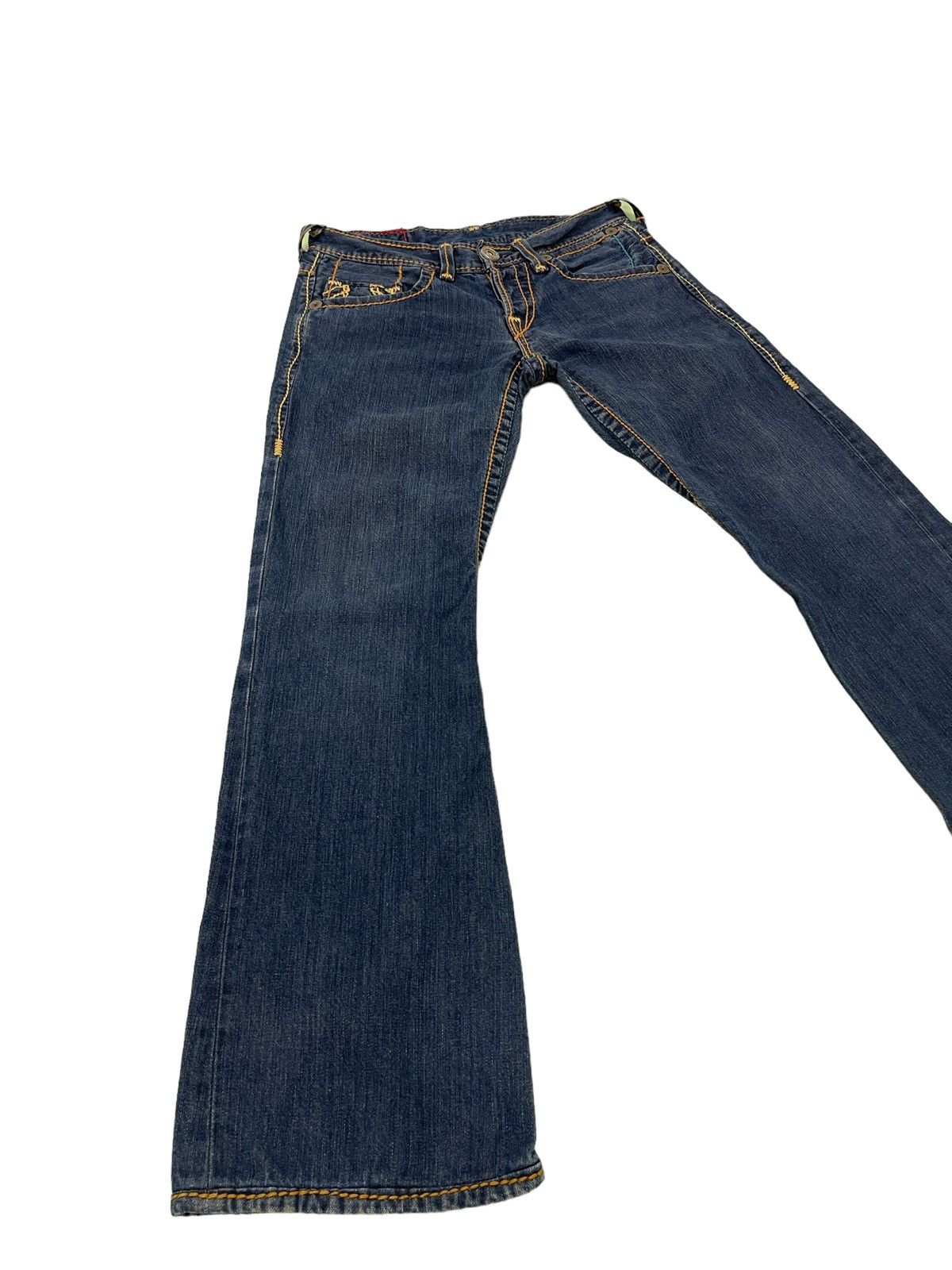 Japanese Brand Flare Jeans True Religion USA Low Rise Boot Cut Denim 2🟦4 Size US 30 / EU 46 - 12 Thumbnail