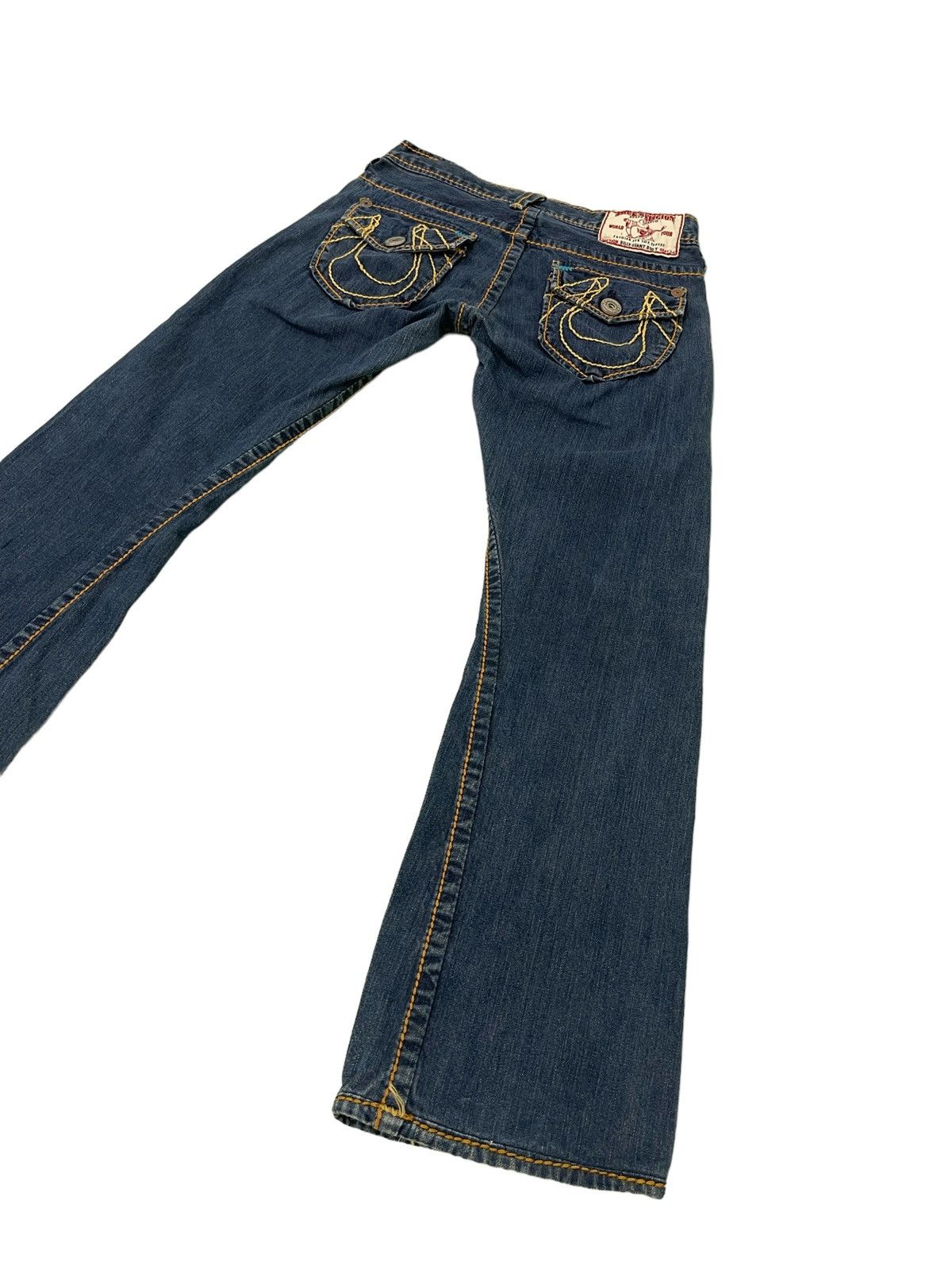 Japanese Brand Flare Jeans True Religion USA Low Rise Boot Cut Denim 2🟦4 Size US 30 / EU 46 - 2 Thumbnail