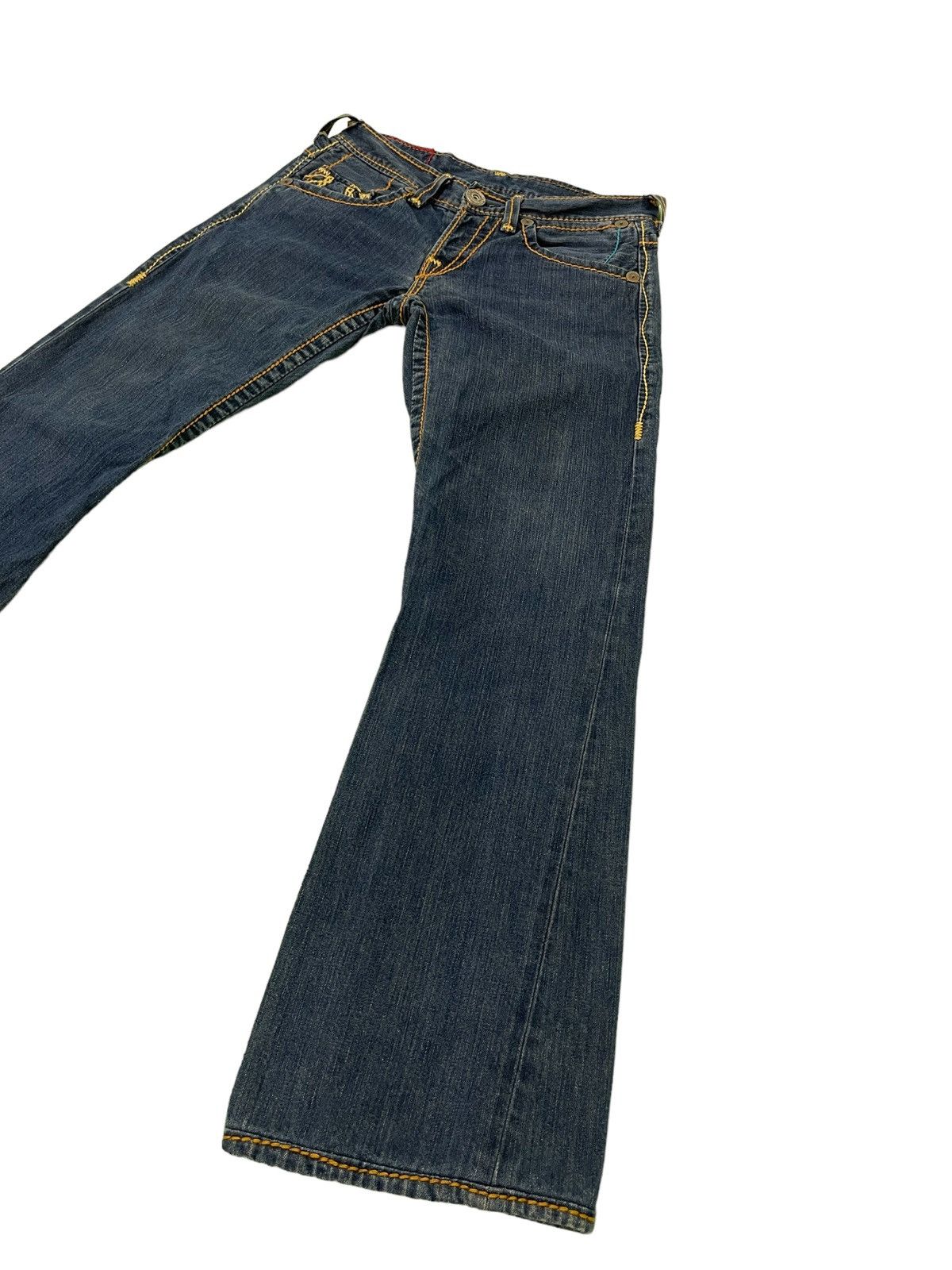 Japanese Brand Flare Jeans True Religion USA Low Rise Boot Cut Denim 2🟦4 Size US 30 / EU 46 - 13 Thumbnail