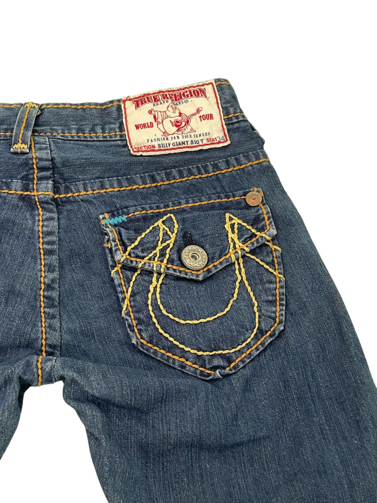 Japanese Brand Flare Jeans True Religion USA Low Rise Boot Cut Denim 2🟦4 Size US 30 / EU 46 - 9 Thumbnail