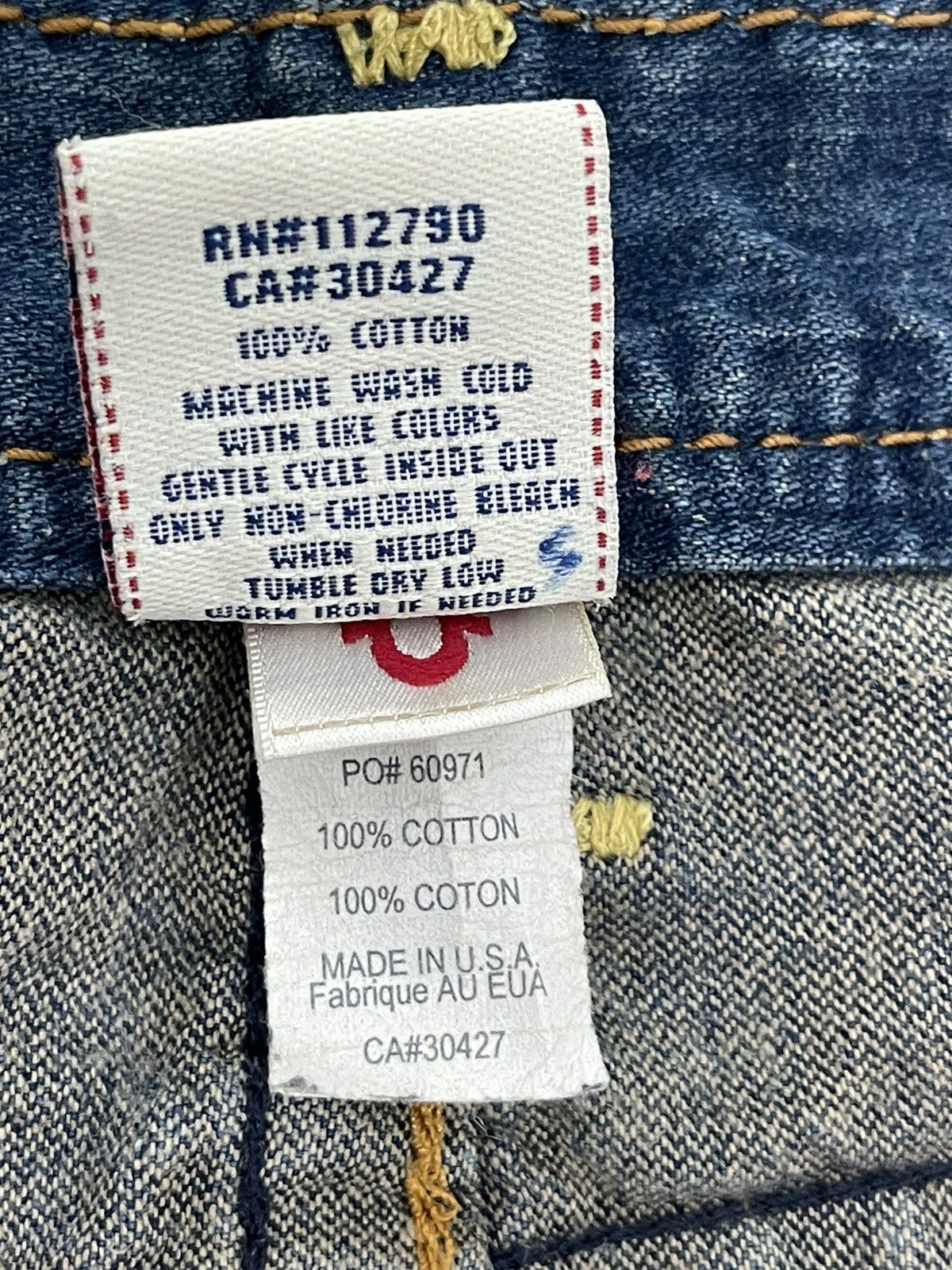 Japanese Brand Flare Jeans True Religion USA Low Rise Boot Cut Denim 2🟦4 Size US 30 / EU 46 - 22 Thumbnail