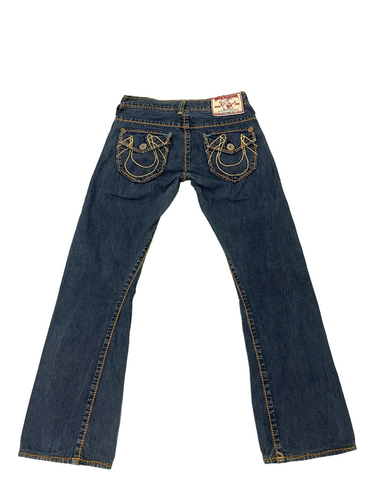 Japanese Brand Flare Jeans True Religion USA Low Rise Boot Cut Denim 2🟦4 Size US 30 / EU 46 - 3 Thumbnail