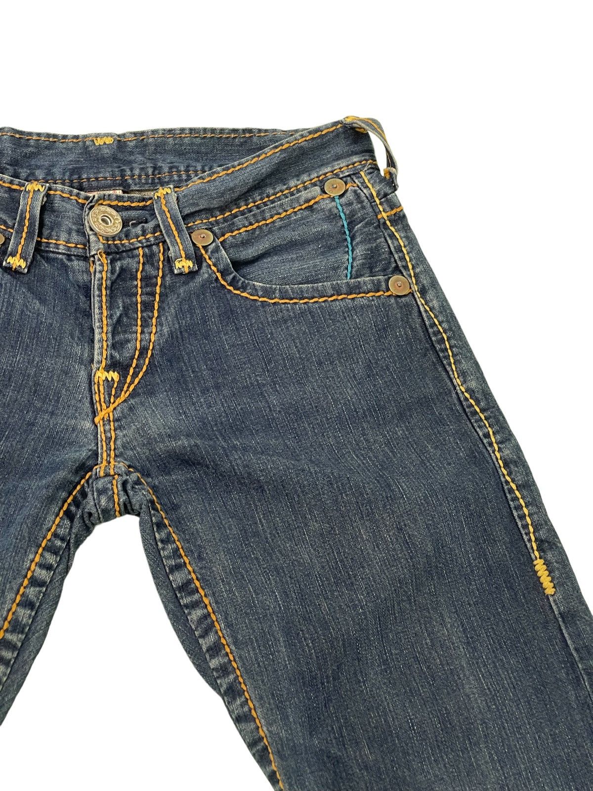 Japanese Brand Flare Jeans True Religion USA Low Rise Boot Cut Denim 2🟦4 Size US 30 / EU 46 - 19 Thumbnail