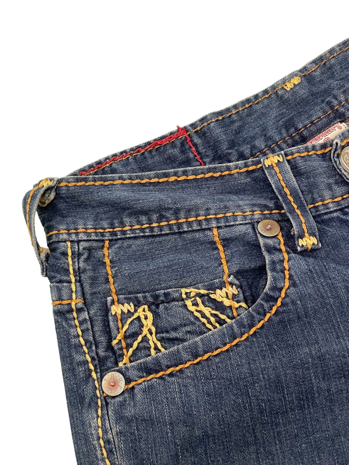 Japanese Brand Flare Jeans True Religion USA Low Rise Boot Cut Denim 2🟦4 Size US 30 / EU 46 - 20 Thumbnail