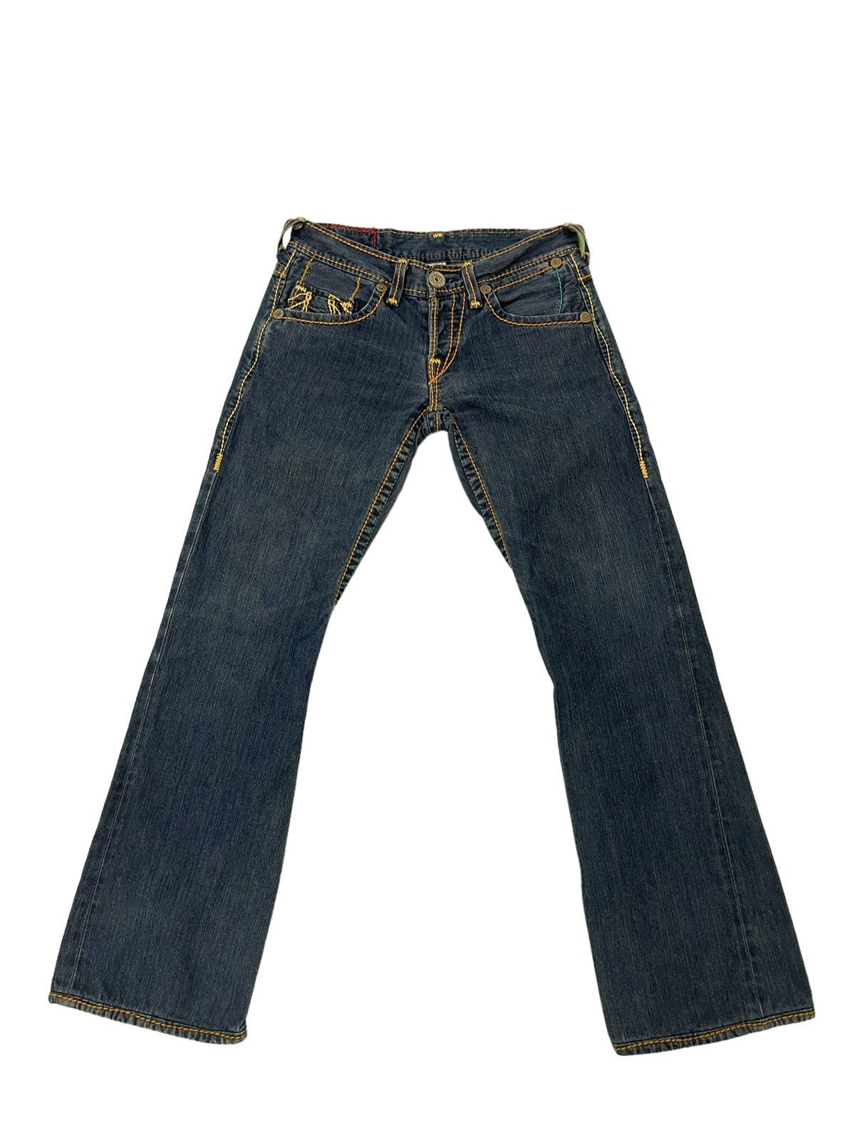 Japanese Brand Flare Jeans True Religion USA Low Rise Boot Cut Denim 2🟦4 Size US 30 / EU 46 - 11 Thumbnail