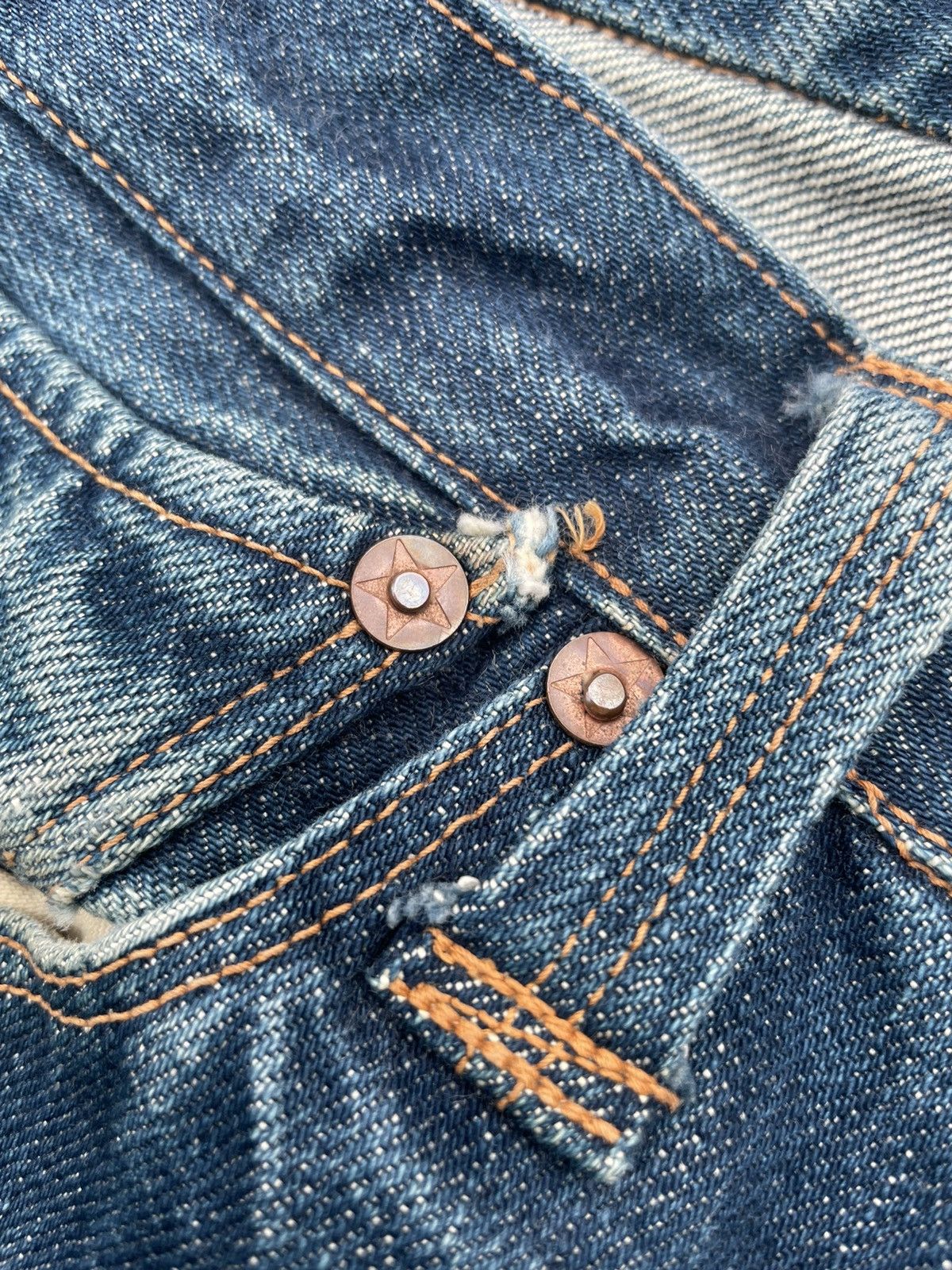 Japanese Brand Stevenson Overall Co Selvedge Denim Size US 31 - 17 Thumbnail