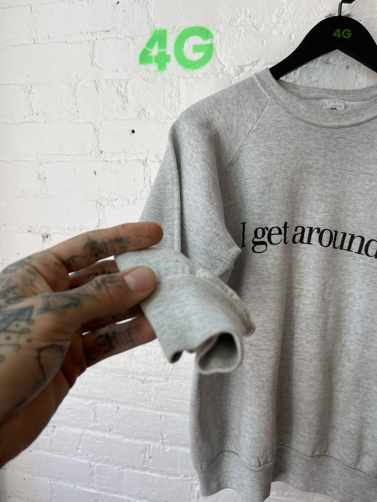 Vintage Vintage I GET AROUND Sex Funny Sweater Shirt M or L Size US L / EU 52-54 / 3 - 5 Thumbnail
