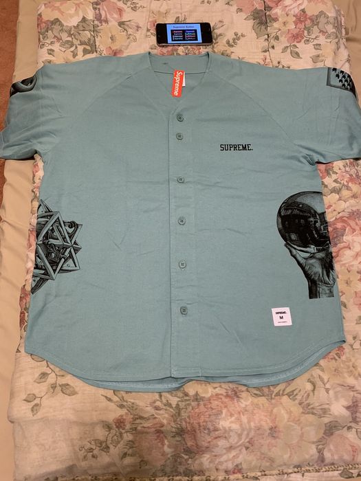 Supreme DSWT Supreme MC Escher Baseball Jersey Slate Size Medium