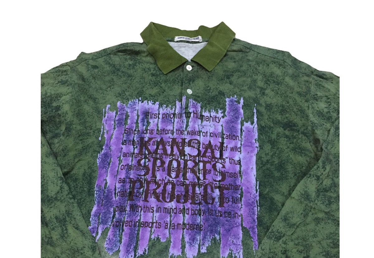 Kansai Yamamoto Rare Camo Kansai polo Longsleeve t shirt Size US L / EU 52-54 / 3 - 4 Thumbnail