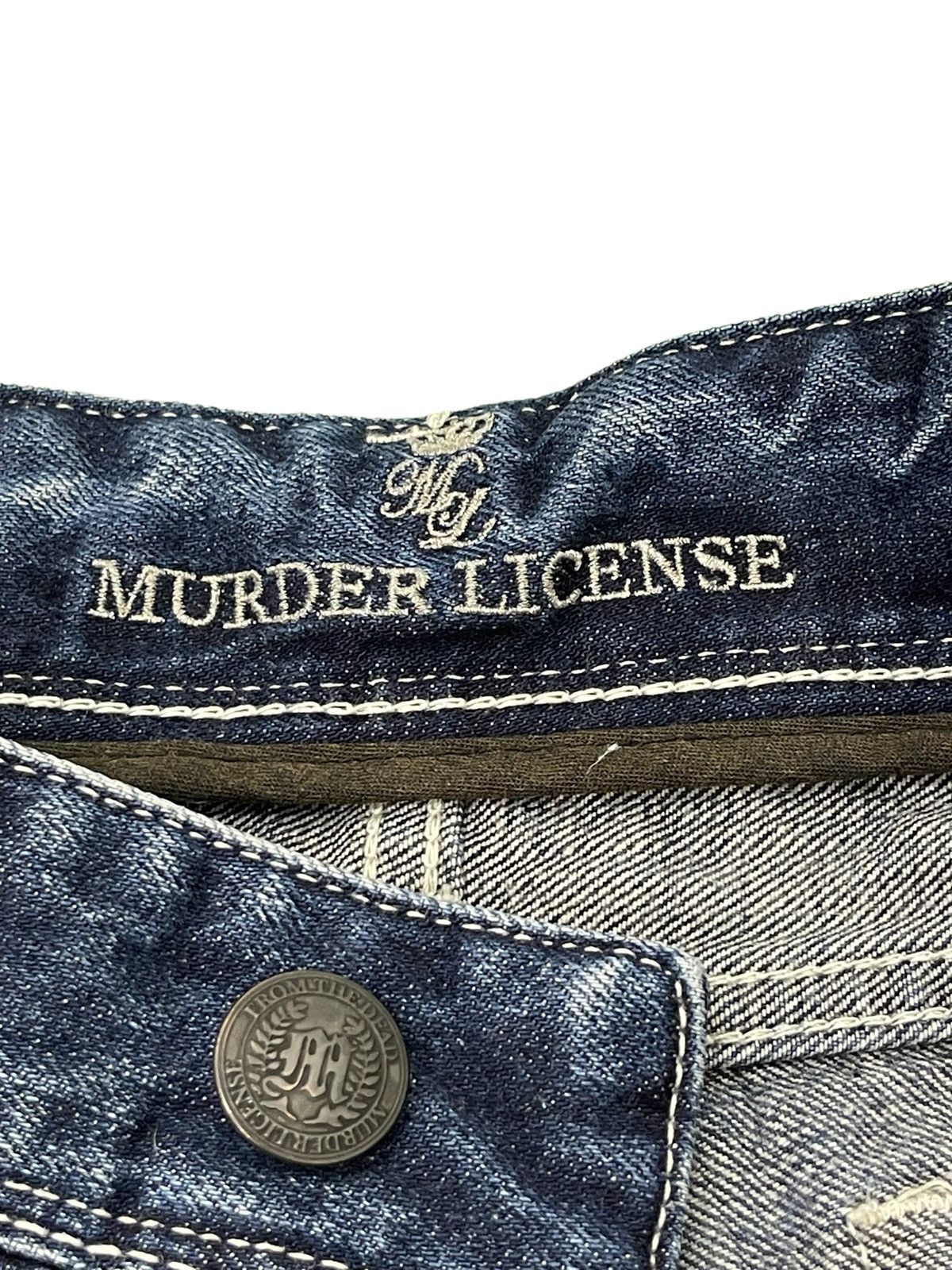 Japanese Brand Flare Jeans Murder License Honeycomb Low Rise Boot Cut 3🟦6 Size US 30 / EU 46 - 21 Thumbnail
