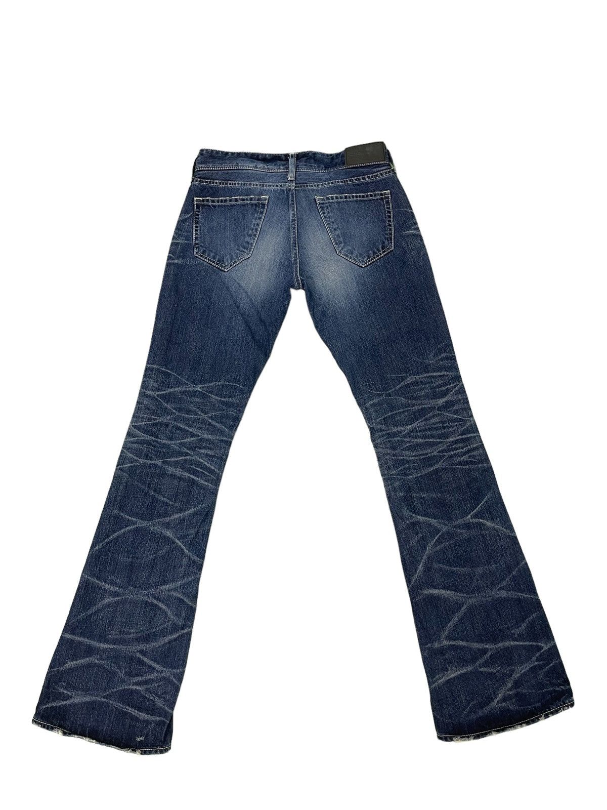 Japanese Brand Flare Jeans Murder License Honeycomb Low Rise Boot Cut 3🟦6 Size US 30 / EU 46 - 3 Thumbnail