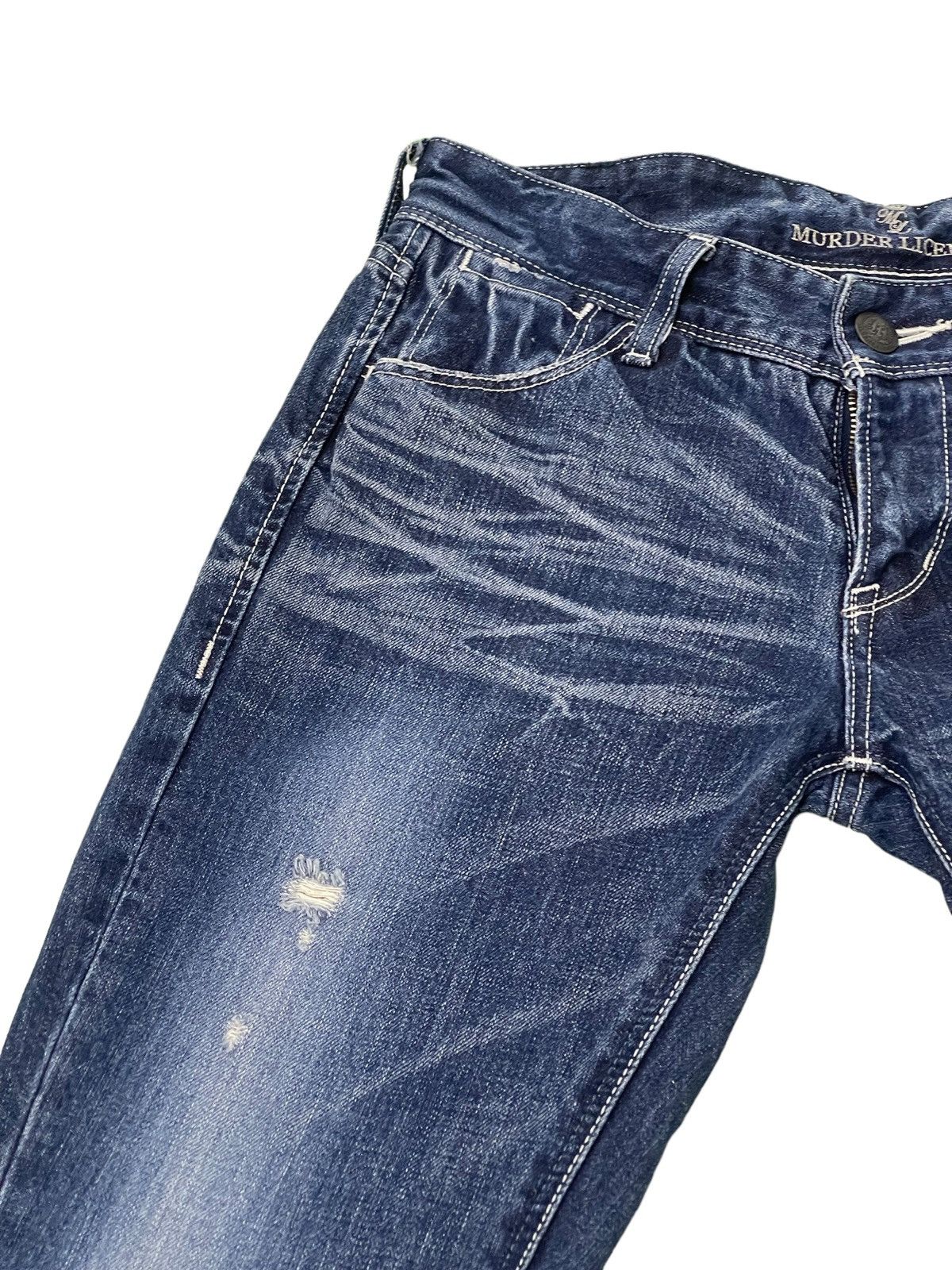 Japanese Brand Flare Jeans Murder License Honeycomb Low Rise Boot Cut 3🟦6 Size US 30 / EU 46 - 18 Thumbnail