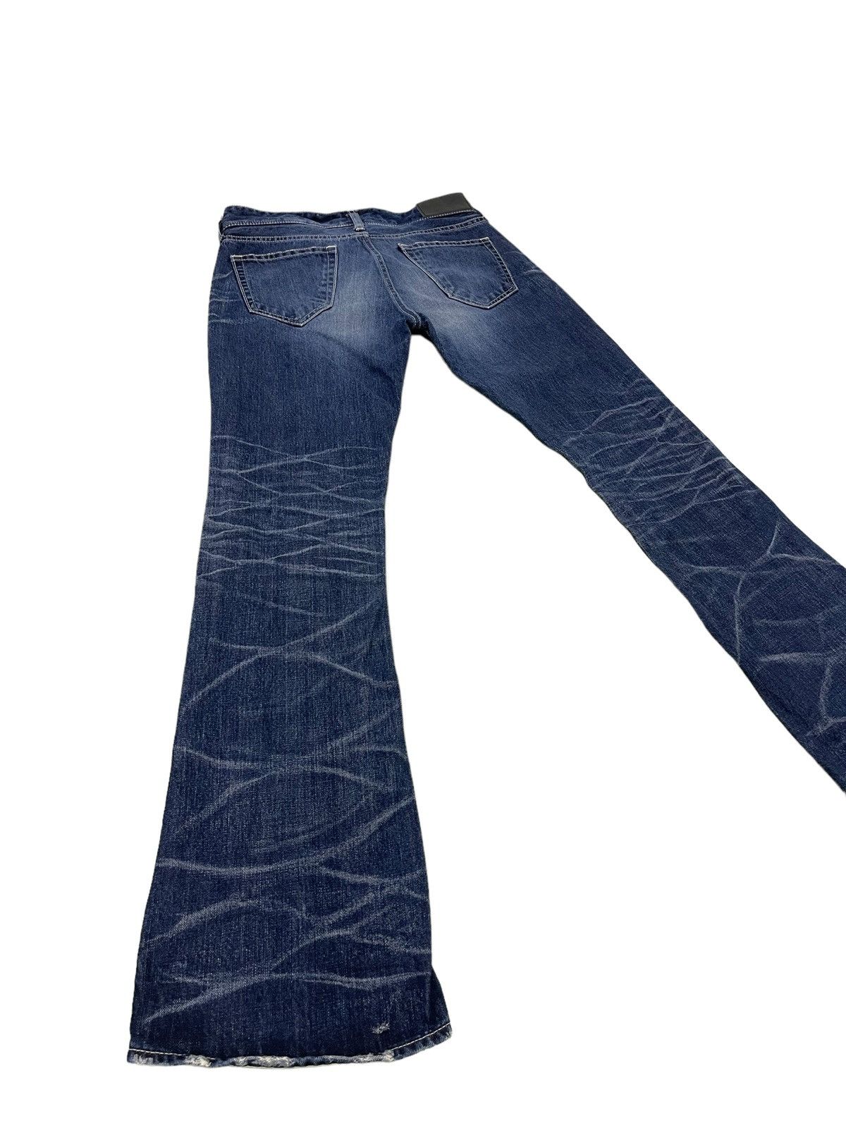 Japanese Brand Flare Jeans Murder License Honeycomb Low Rise Boot Cut 3🟦6 Size US 30 / EU 46 - 2 Thumbnail