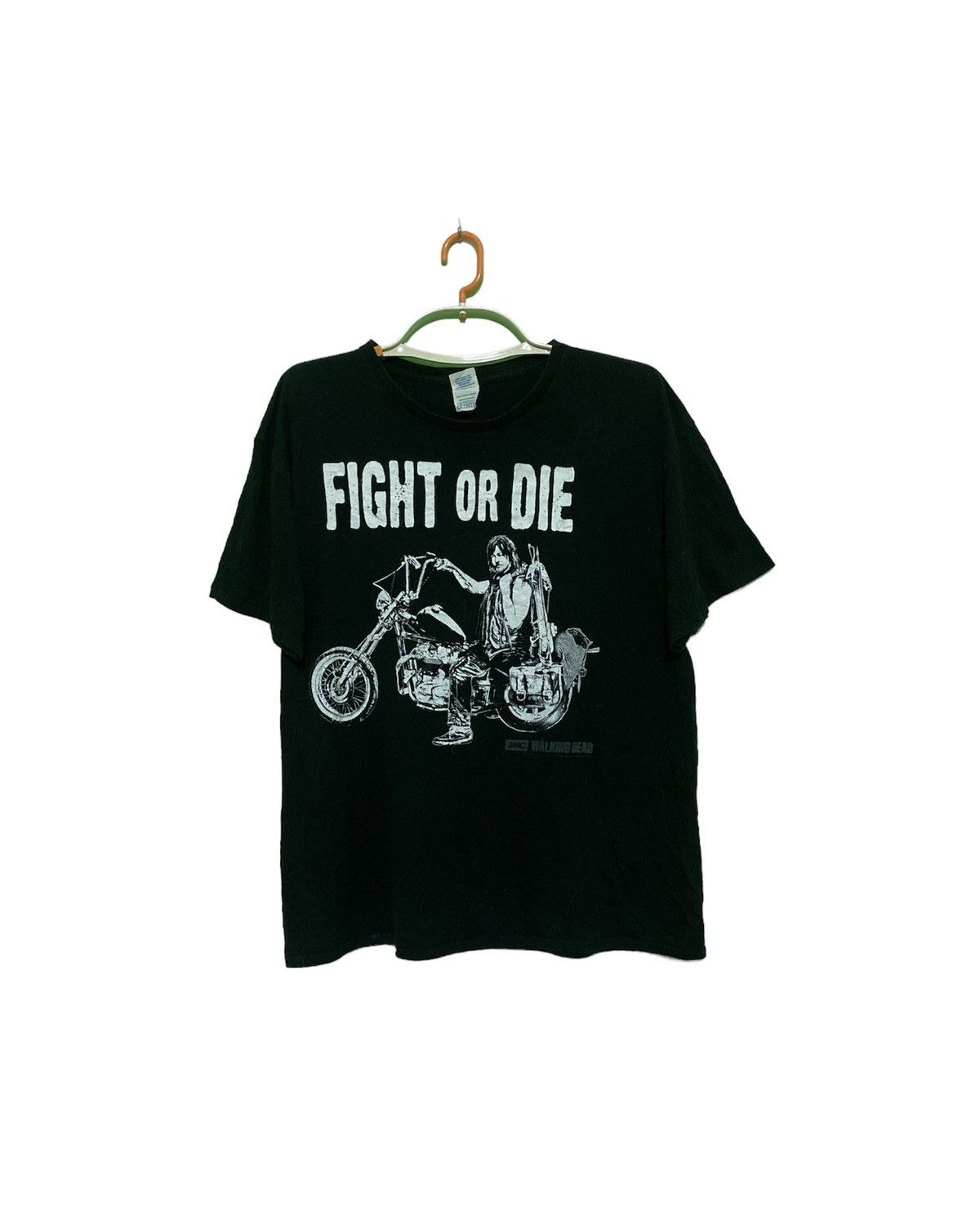 Vintage The walking Death Movie series Daryl Zombie Fight Shirt Size US XL / EU 56 / 4 - 1 Thumbnail
