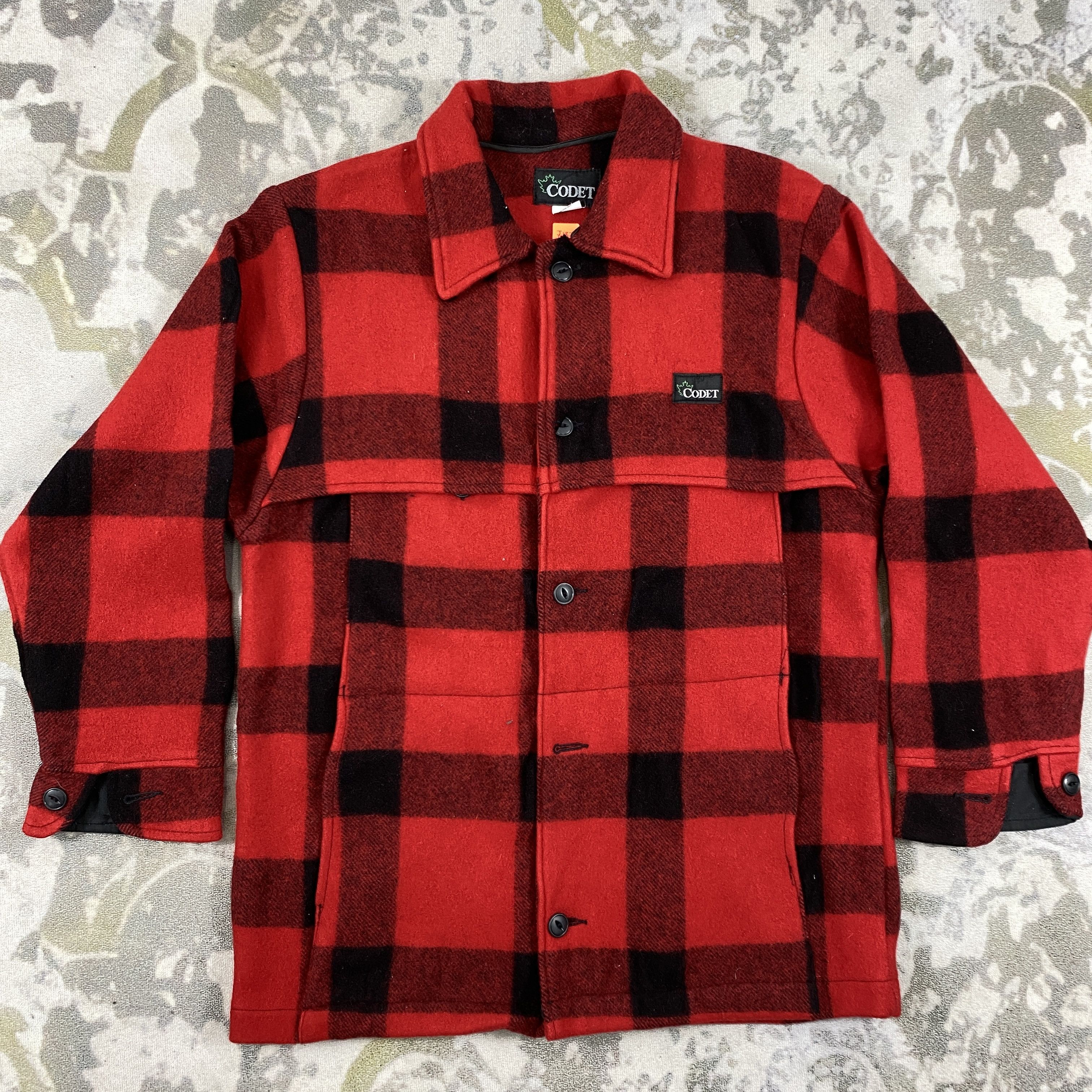 Japanese Brand Codet Red Wool Flannel Plaid Jacket - J182 | Grailed
