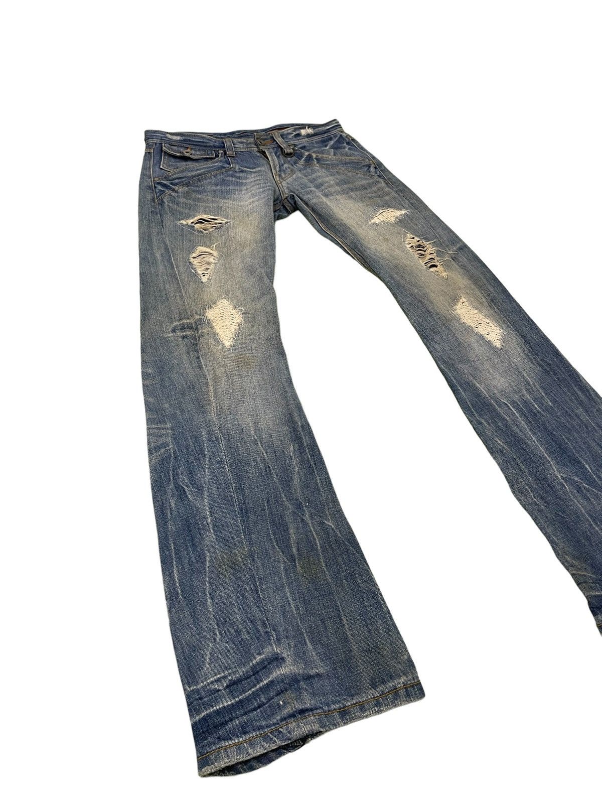 HIDEAWAYS Flare Jeans Nicole Club Curv Leg Acid Wash Low Rise 4🟦0 Size US 30 / EU 46 - 1 Thumbnail