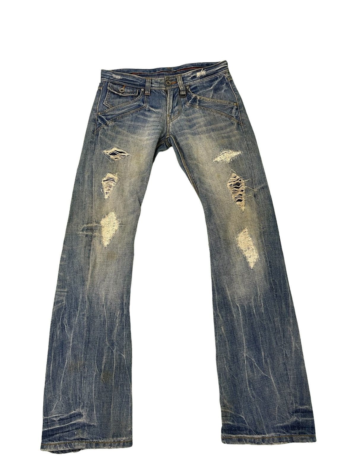 HIDEAWAYS Flare Jeans Nicole Club Curv Leg Acid Wash Low Rise 4🟦0 Size US 30 / EU 46 - 2 Thumbnail