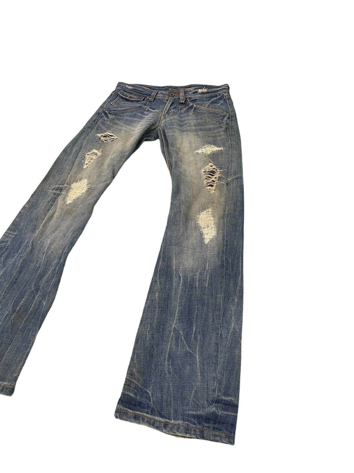 HIDEAWAYS Flare Jeans Nicole Club Curv Leg Acid Wash Low Rise 4🟦0 Size US 30 / EU 46 - 3 Thumbnail