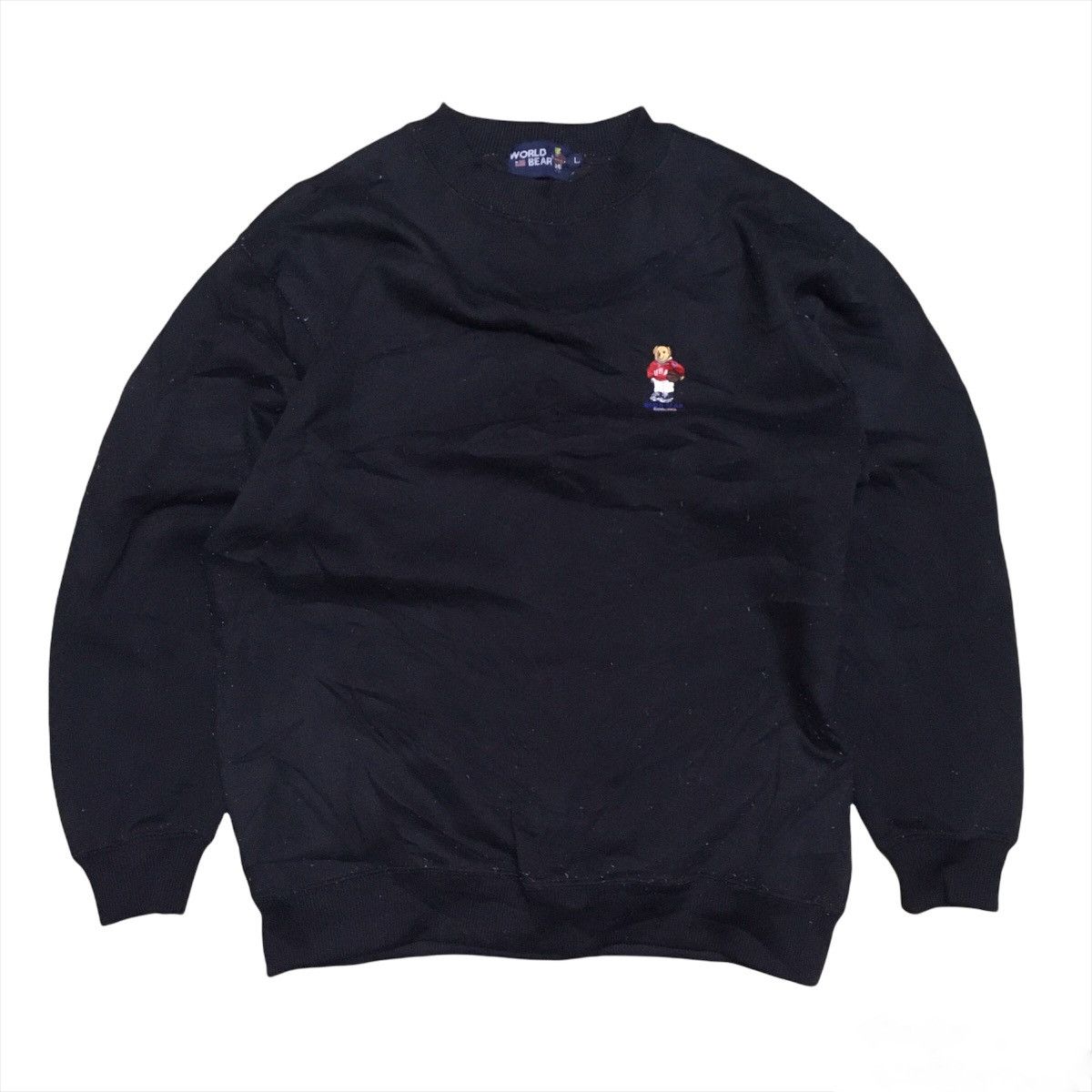 Japanese Brand Vintage 90s WORLD BEAR Polo Bear Logo-Embroidery Crewneck Size US L / EU 52-54 / 3 - 1 Thumbnail