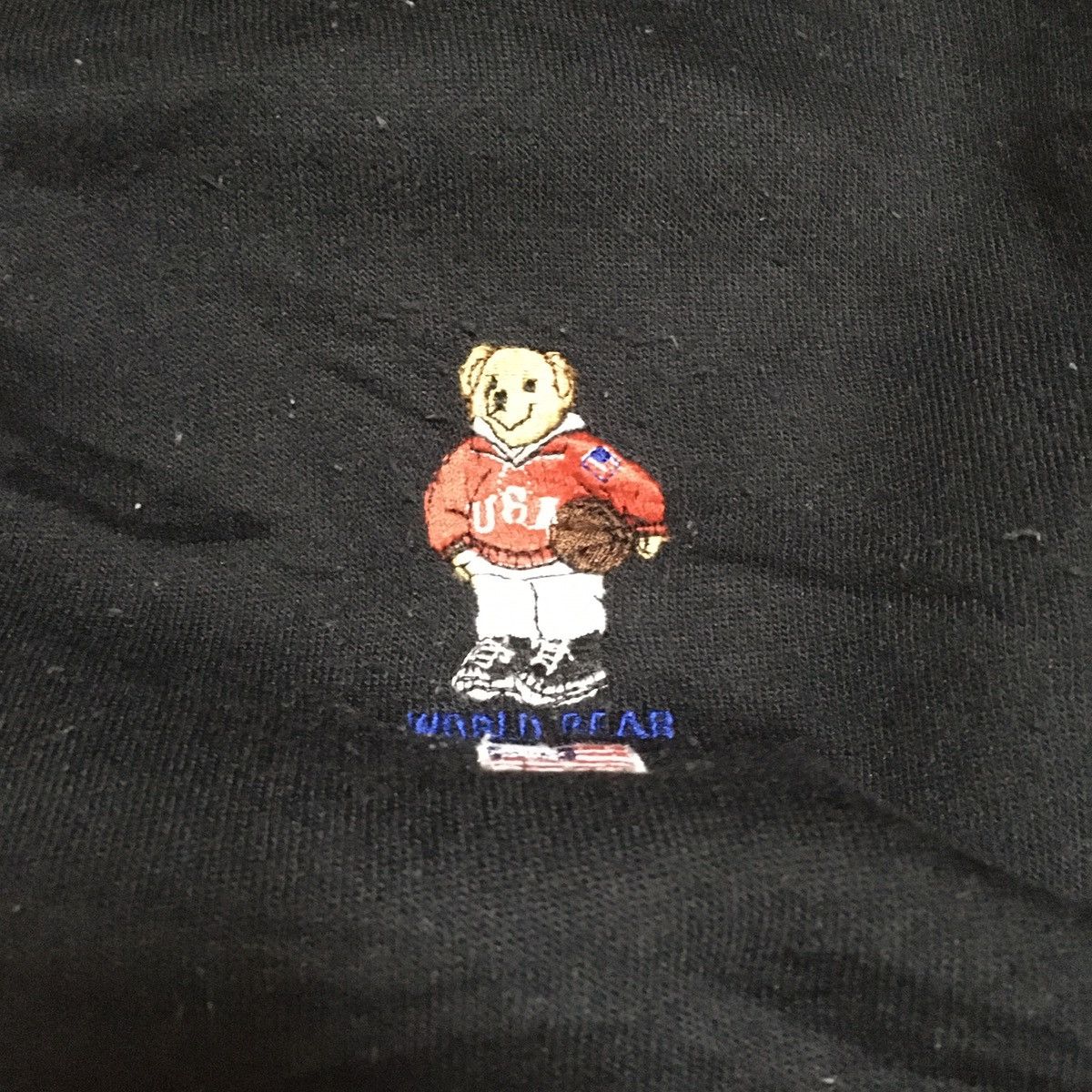 Japanese Brand Vintage 90s WORLD BEAR Polo Bear Logo-Embroidery Crewneck Size US L / EU 52-54 / 3 - 2 Thumbnail