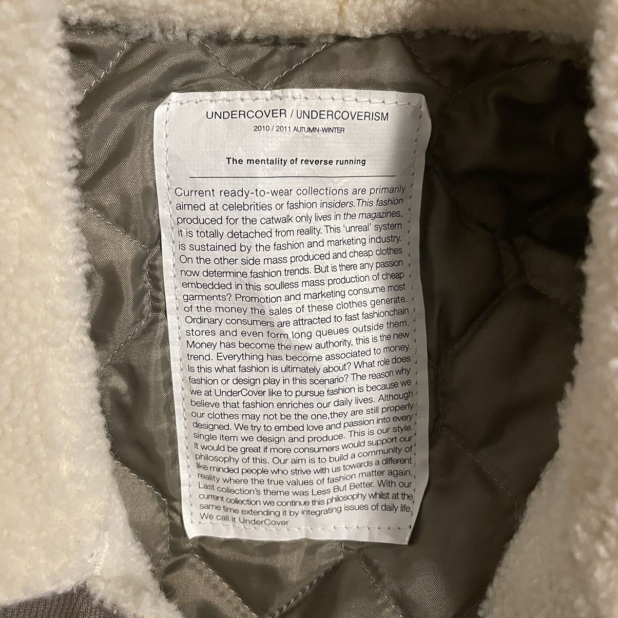 Undercover 2010 Undercover Corduroy Wool Quilted Work Jacket F4212 Size US M / EU 48-50 / 2 - 8 Thumbnail