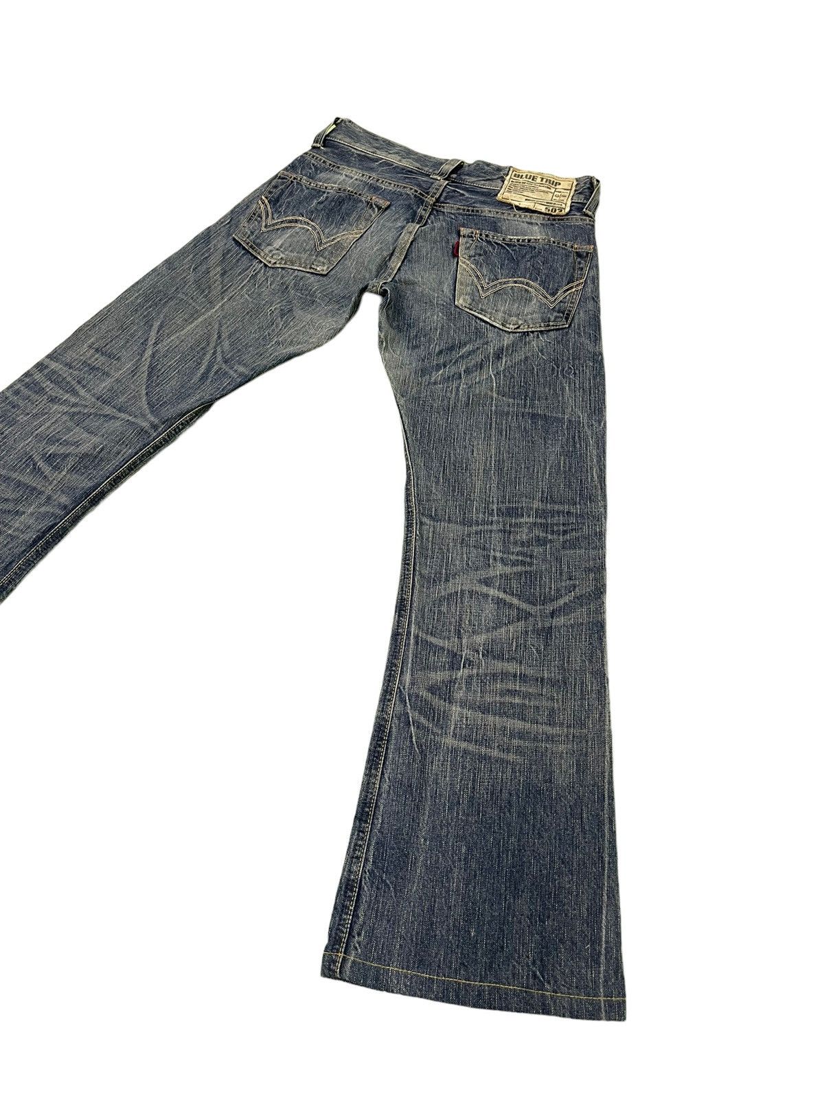 Edwin Flare Jeans Edwin Japan Acid Wash Denim Boot Cut 4🟦6 Size US 30 / EU 46 - 3 Thumbnail