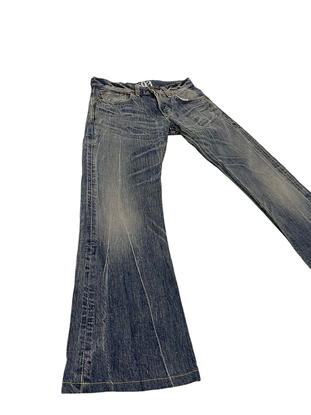 Edwin Flare Jeans Edwin Japan Acid Wash Denim Boot Cut 4🟦6 Size US 30 / EU 46 - 12 Thumbnail