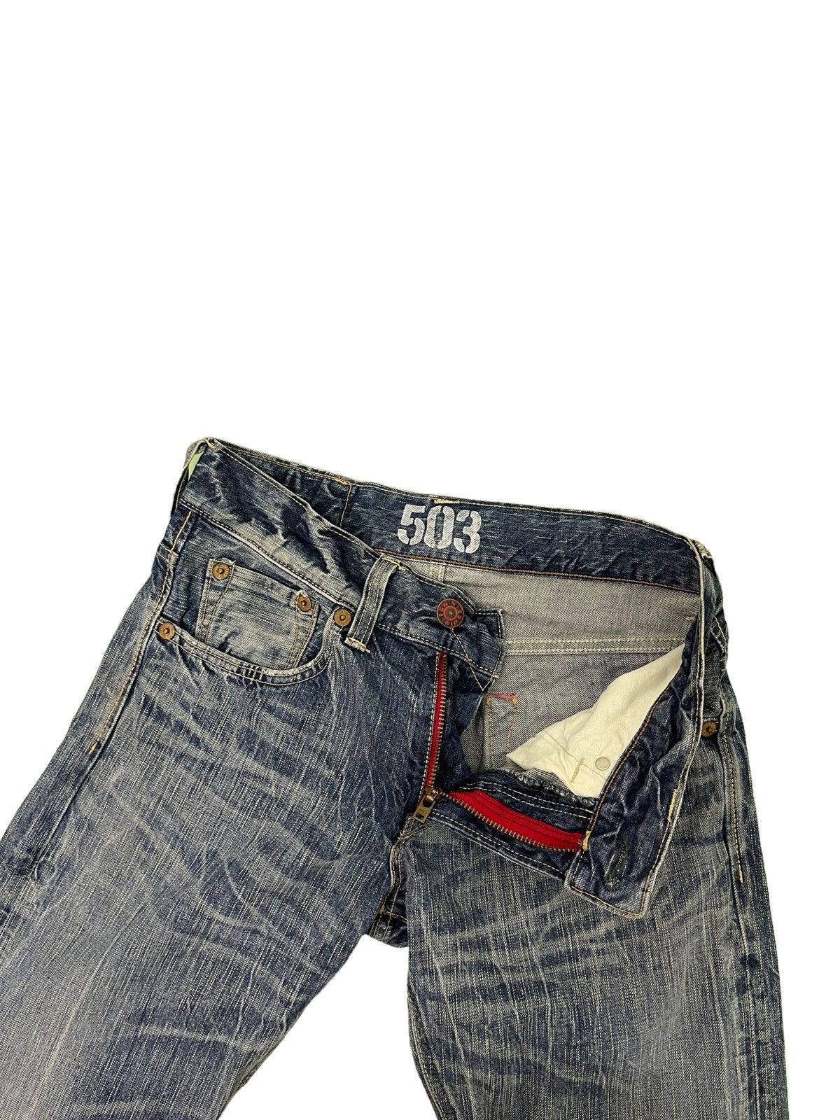 Edwin Flare Jeans Edwin Japan Acid Wash Denim Boot Cut 4🟦6 Size US 30 / EU 46 - 21 Thumbnail