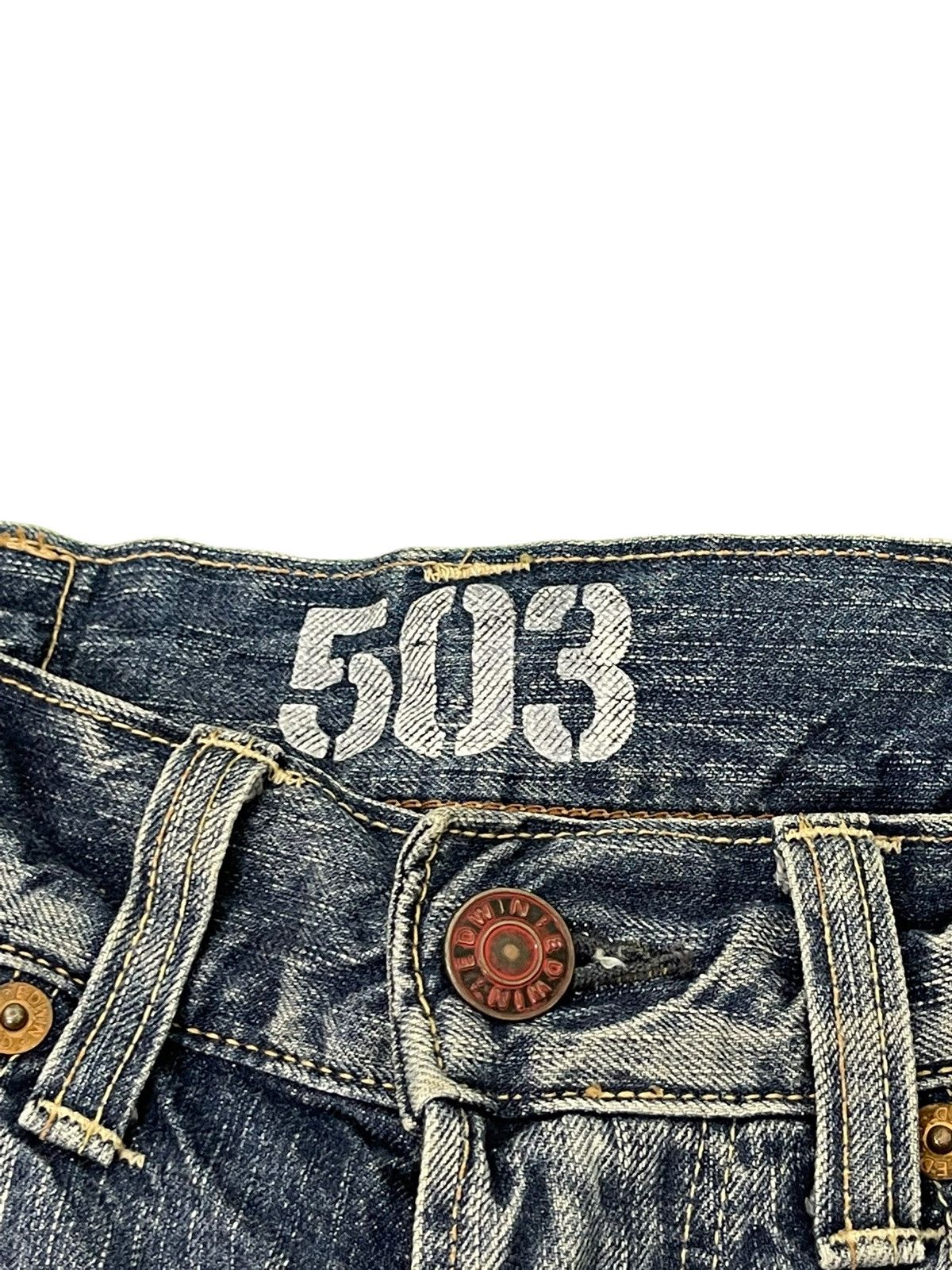 Edwin Flare Jeans Edwin Japan Acid Wash Denim Boot Cut 4🟦6 Size US 30 / EU 46 - 20 Thumbnail