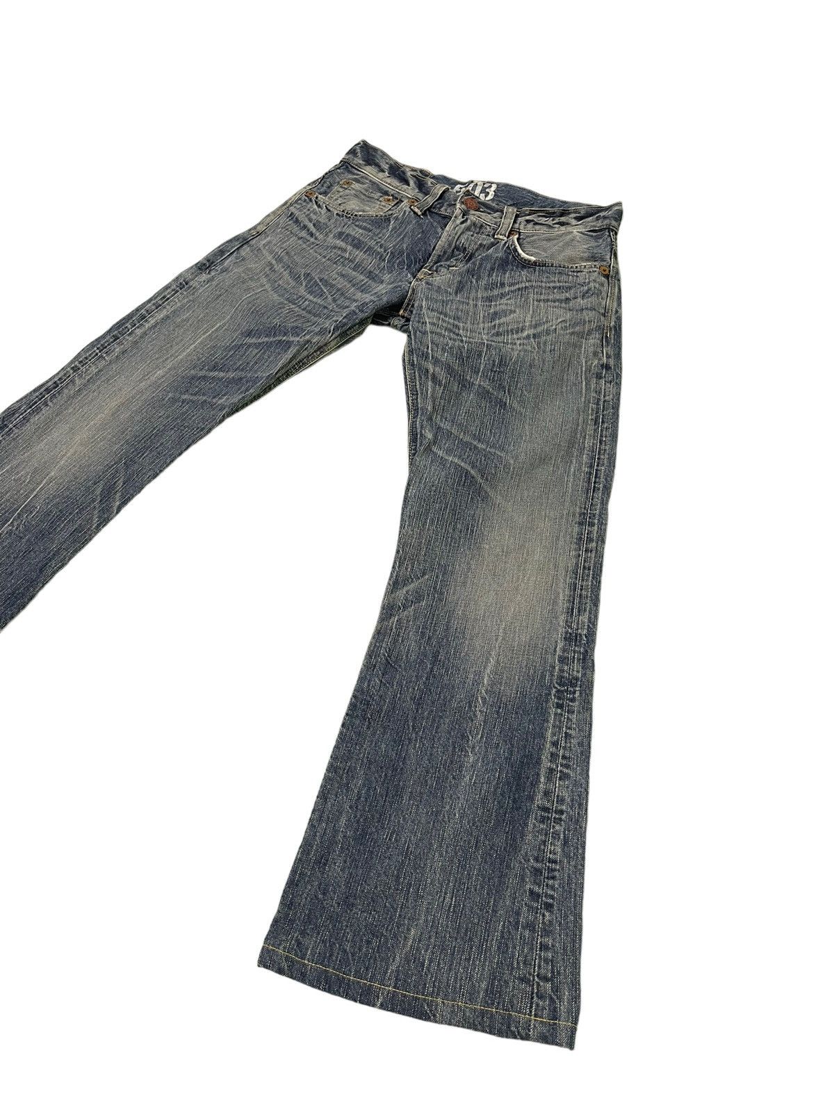 Edwin Flare Jeans Edwin Japan Acid Wash Denim Boot Cut 4🟦6 Size US 30 / EU 46 - 13 Thumbnail