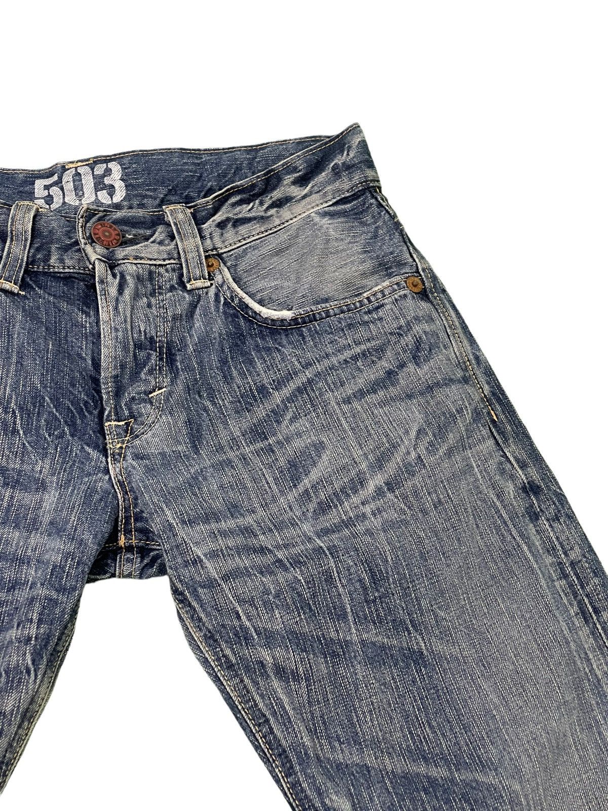 Edwin Flare Jeans Edwin Japan Acid Wash Denim Boot Cut 4🟦6 Size US 30 / EU 46 - 19 Thumbnail