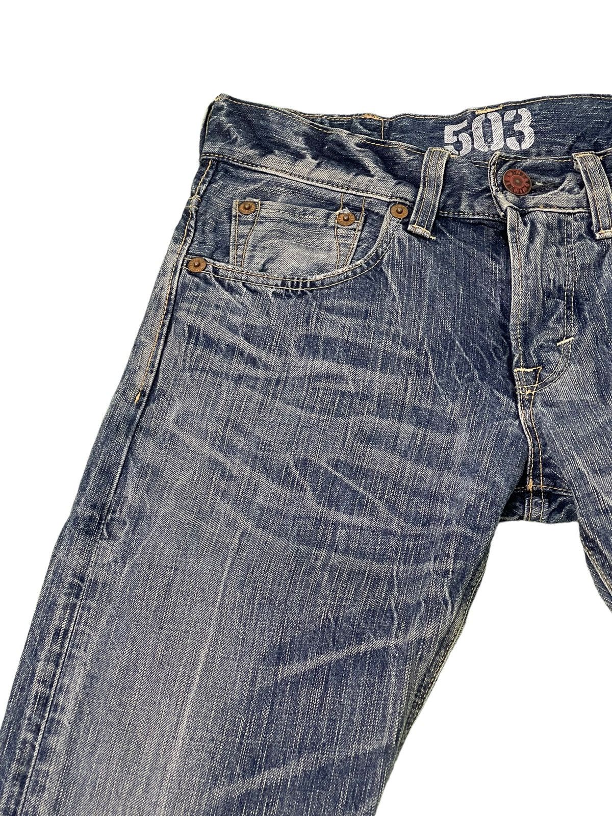Edwin Flare Jeans Edwin Japan Acid Wash Denim Boot Cut 4🟦6 Size US 30 / EU 46 - 18 Thumbnail