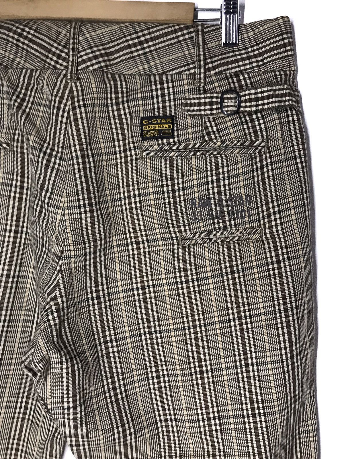 G-Star G Star Raw Brown Check Casual Pants Size US 36 / EU 52 - 5 Thumbnail