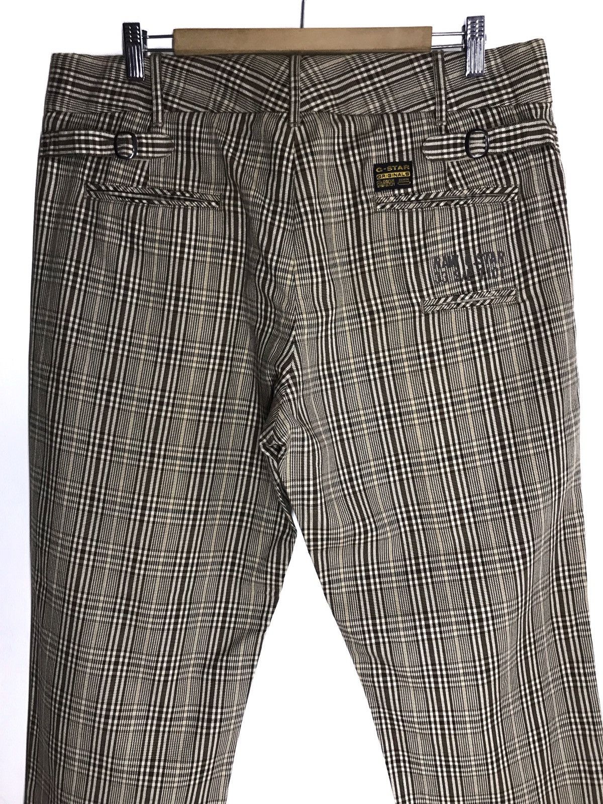 G-Star G Star Raw Brown Check Casual Pants Size US 36 / EU 52 - 1 Thumbnail