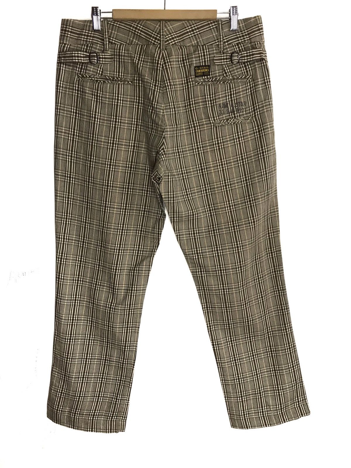 G-Star G Star Raw Brown Check Casual Pants Size US 36 / EU 52 - 6 Thumbnail