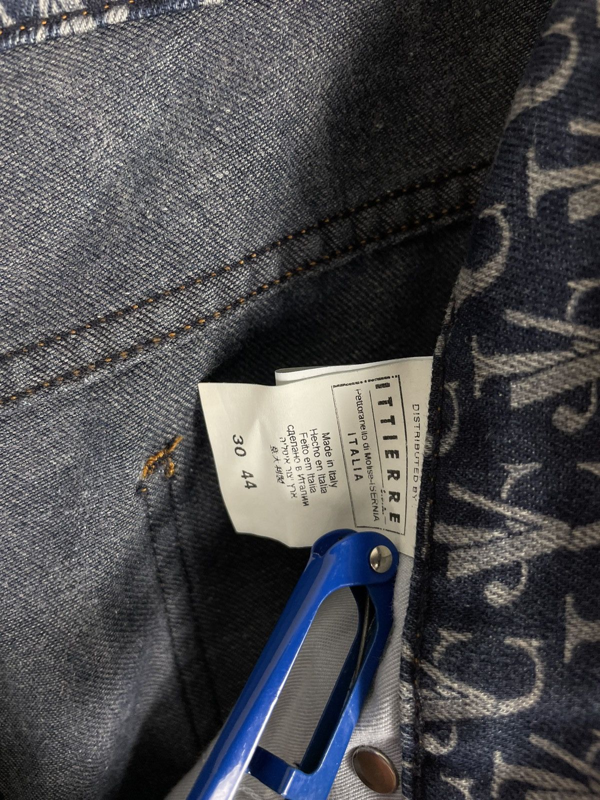 Versace × Versace Jeans Couture Versace All Over Print Monogram Jacquard Denim Pants Size US 30 / EU 46 - 6 Thumbnail