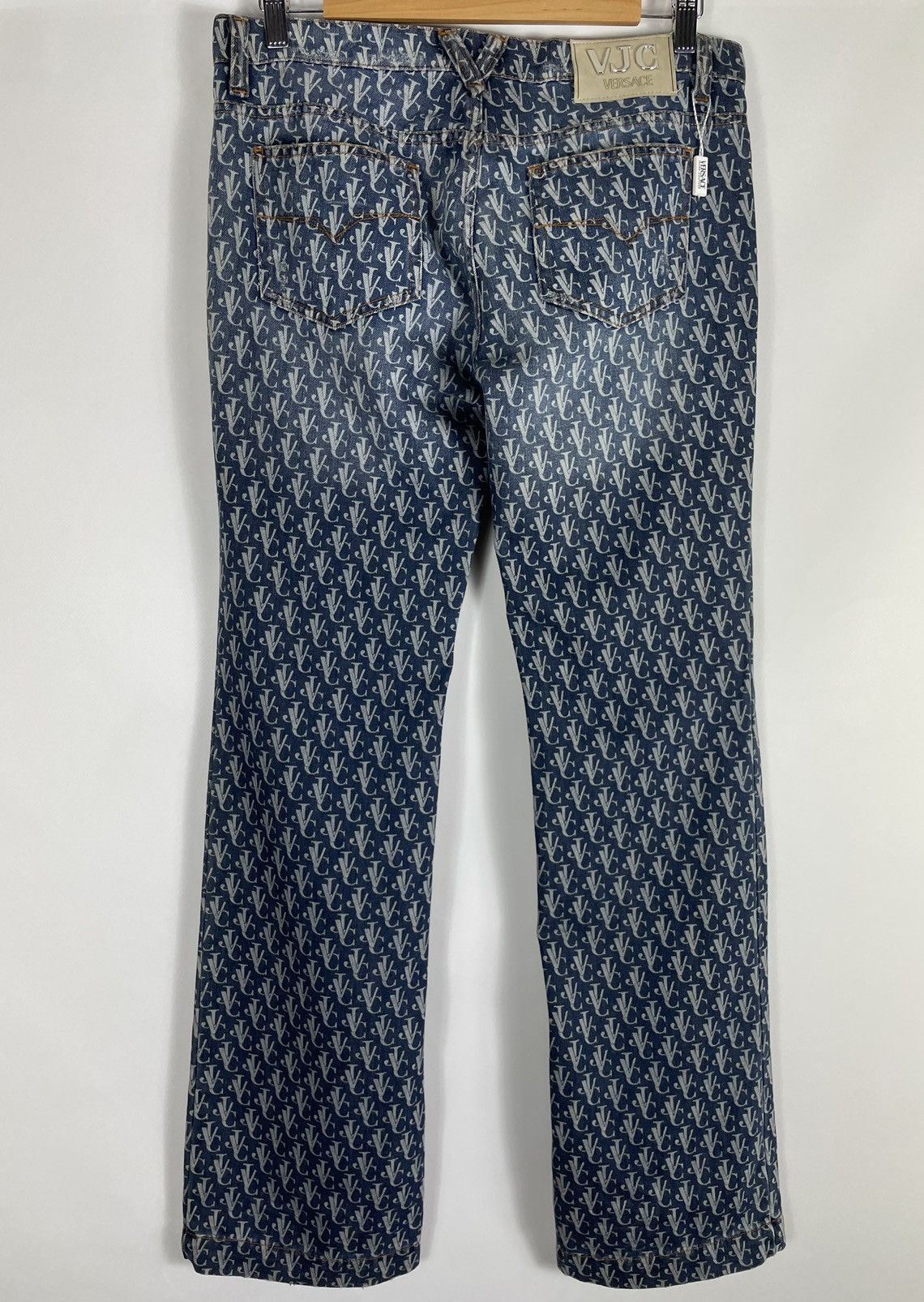 Versace × Versace Jeans Couture Versace All Over Print Monogram Jacquard Denim Pants Size US 30 / EU 46 - 3 Thumbnail