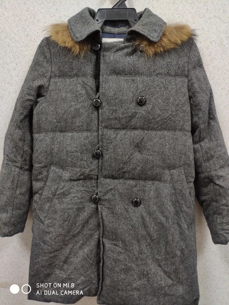 image of Italian Designers x Mackintosh Philosophy Trench Coat in Gray Black, Men's (Size Large)