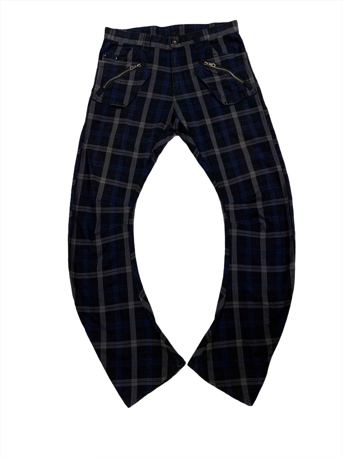 Japanese Brand × PPFM × Seditionaries PPFM Punk Rock Tartan Curve In Slim Pant Stretch Size US 33 - 2 Thumbnail