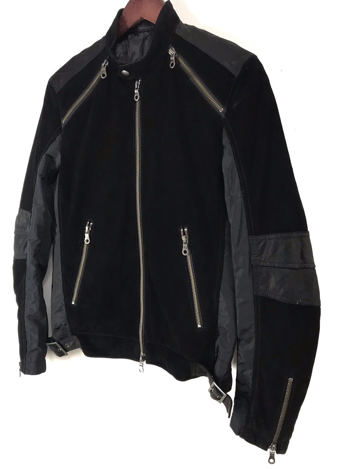Designer Quick Sale⚡️Buona Giornata Biker Jacket Leather / Nylon Size US S / EU 44-46 / 1 - 1 Thumbnail