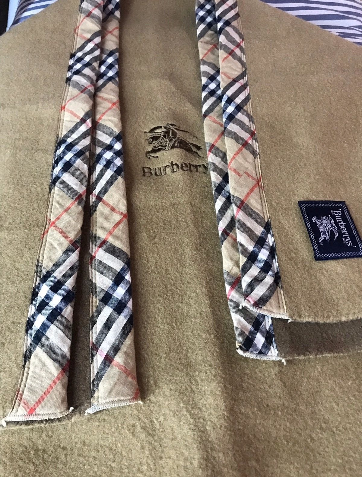Burberry × Burberry Prorsum 🔥Vintage Burberrys Wool Queen Fitted Blanket Size ONE SIZE - 1 Thumbnail